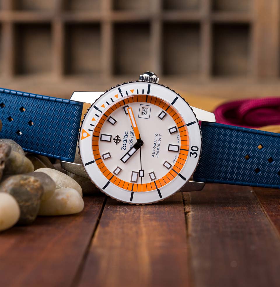 Super Sea Wolf Compression White with orange accents