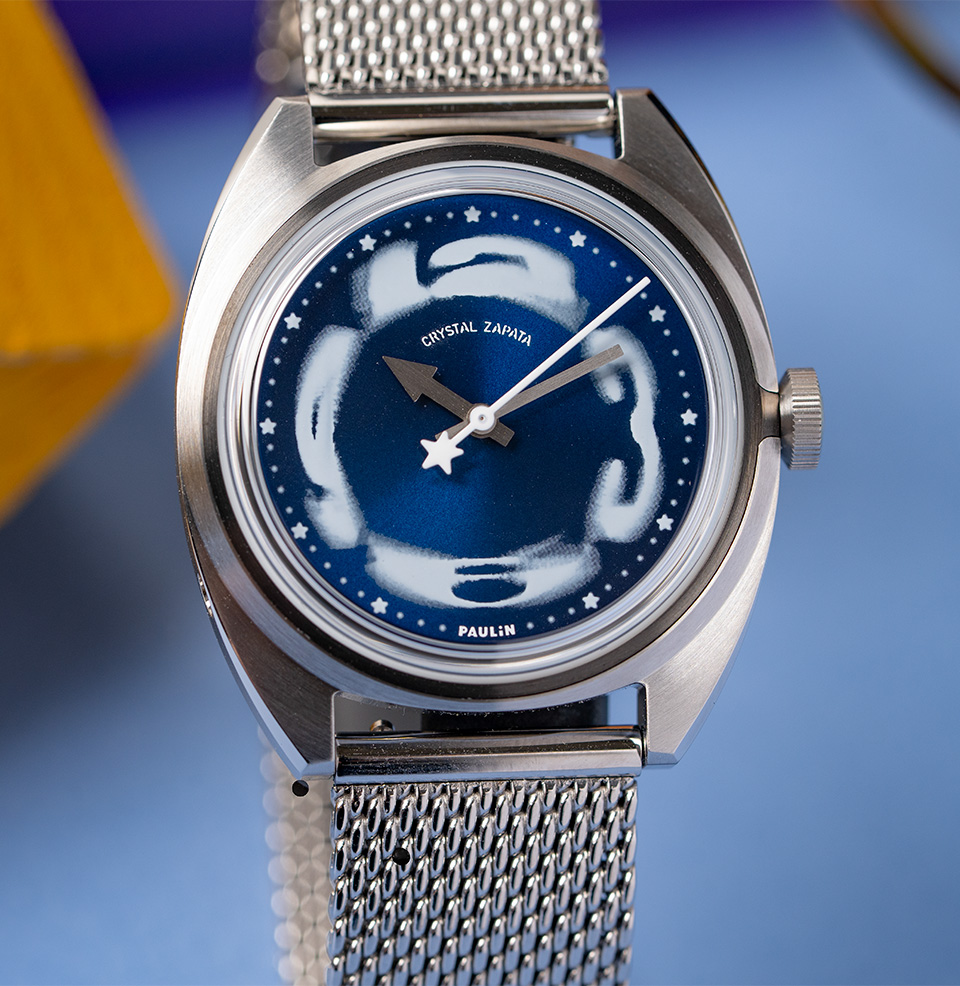 Zapata Modul A midnight blue colored dial