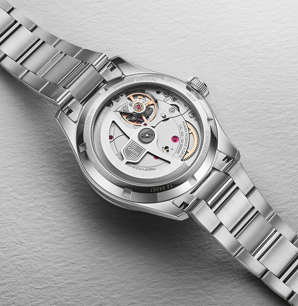 Big Crown Pointer Date Calibre 403 (2025) Sapphire Display Caseback