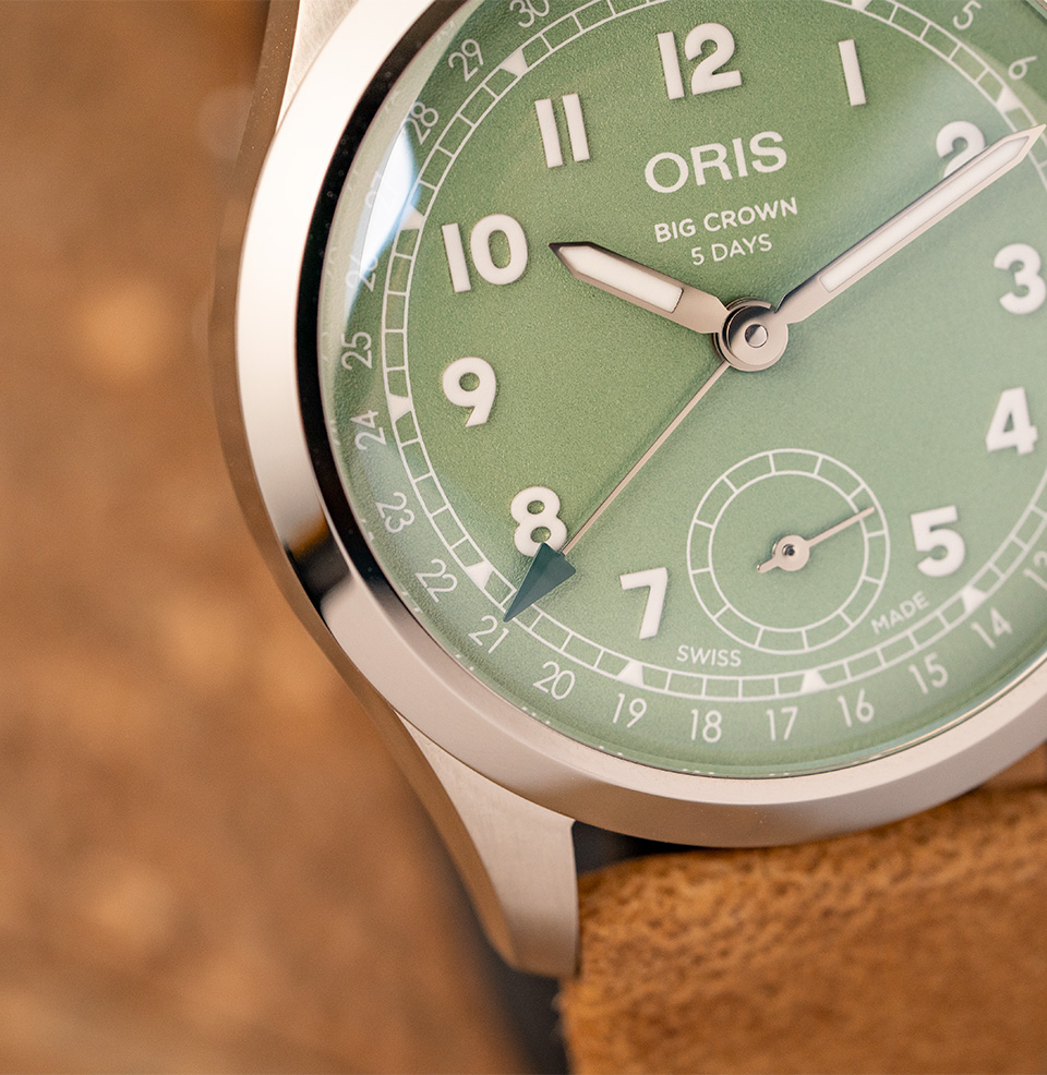 Big Crown Pointer Date Calibre 403 (2025) Unique Textured Dial and Layout