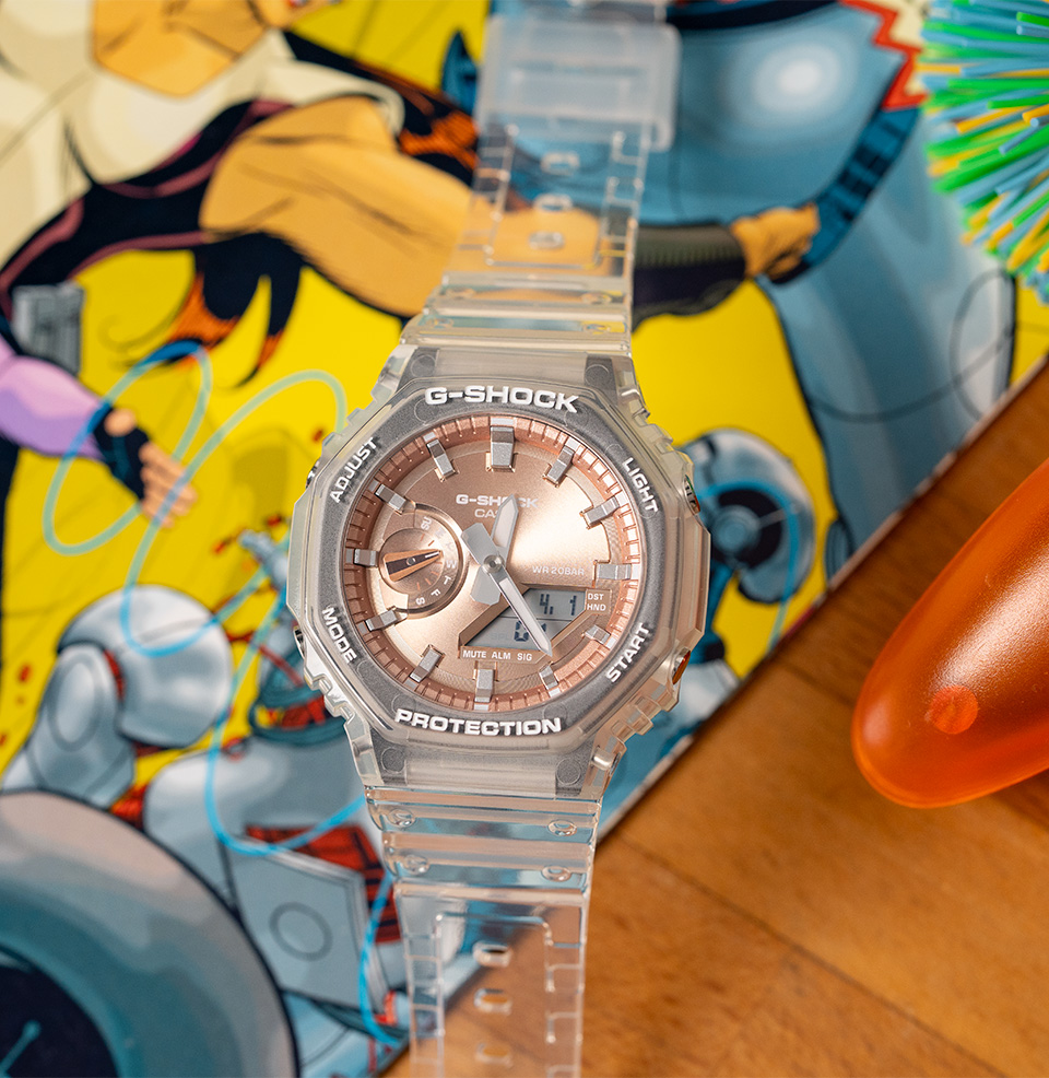 Bright Metallic GA2100BM Clear resin case