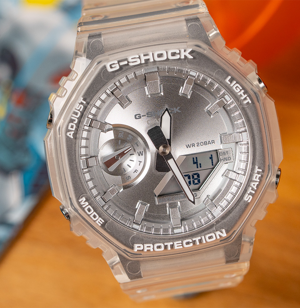 Bright Metallic GA2100BM Silver metallic dial