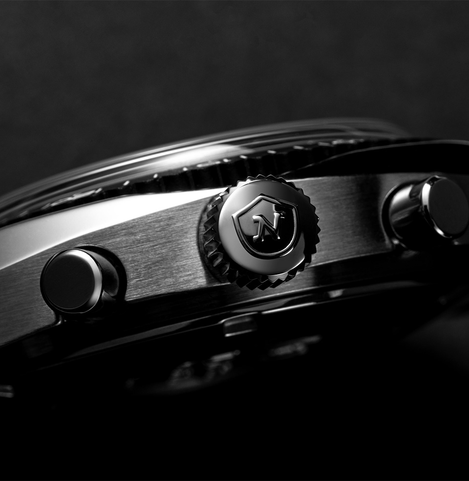 Chronosport Mecaquartz Logo on crown