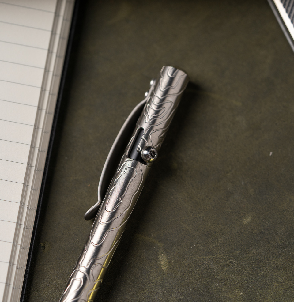 MaxMadCo Design Gen 3 Titanium Bolt Action Pen Reinforced titanium Clip