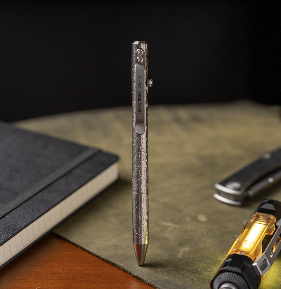 MaxMadCo Design Gen 3 Titanium Bolt Action Pen Just 0.95 ounces in weight
