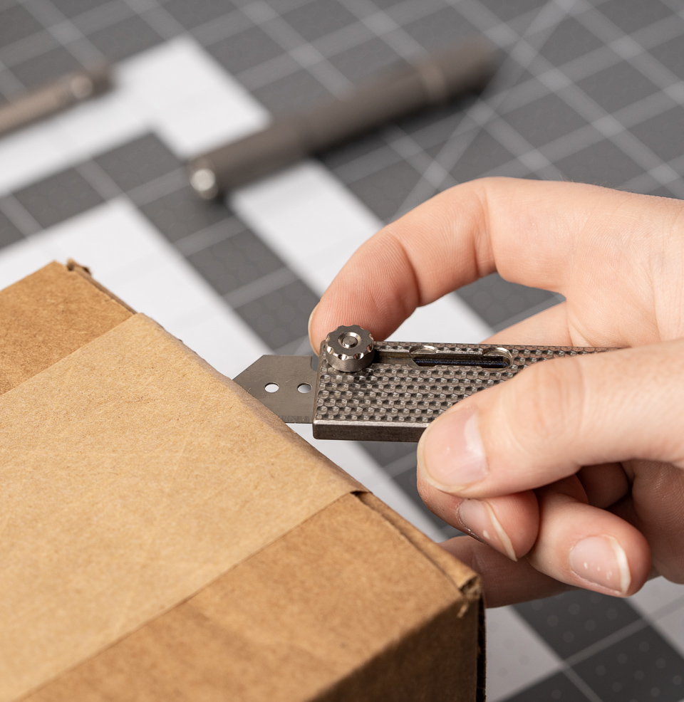 MaxMadCo Design - Titanium - Gen 2 Utility Knife EDM-cut from solid titanium