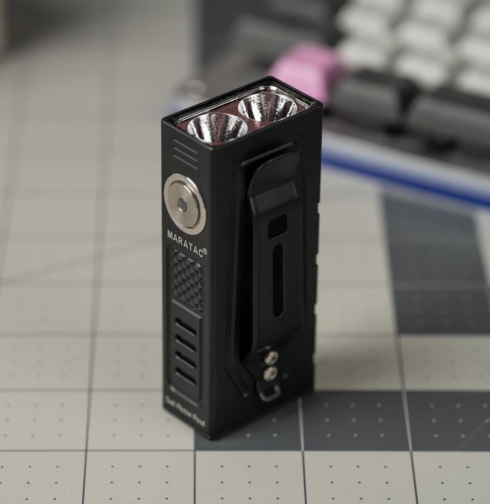 Compact Dual Photon Flood - 14500x2 Flashlight by Maratac® Compact Dual Photon Flood Flashlight