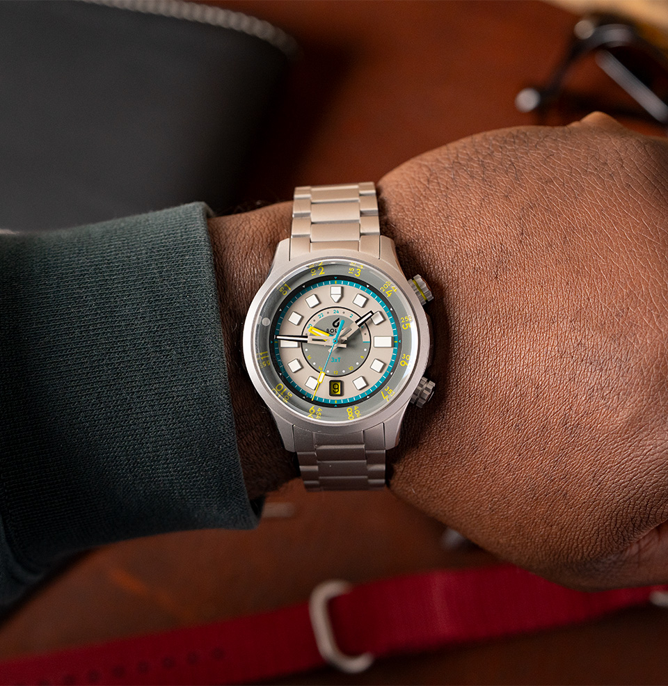 BOLDR x Worn & Wound 3XT GMT Bracelet The Grey 3XT GMT