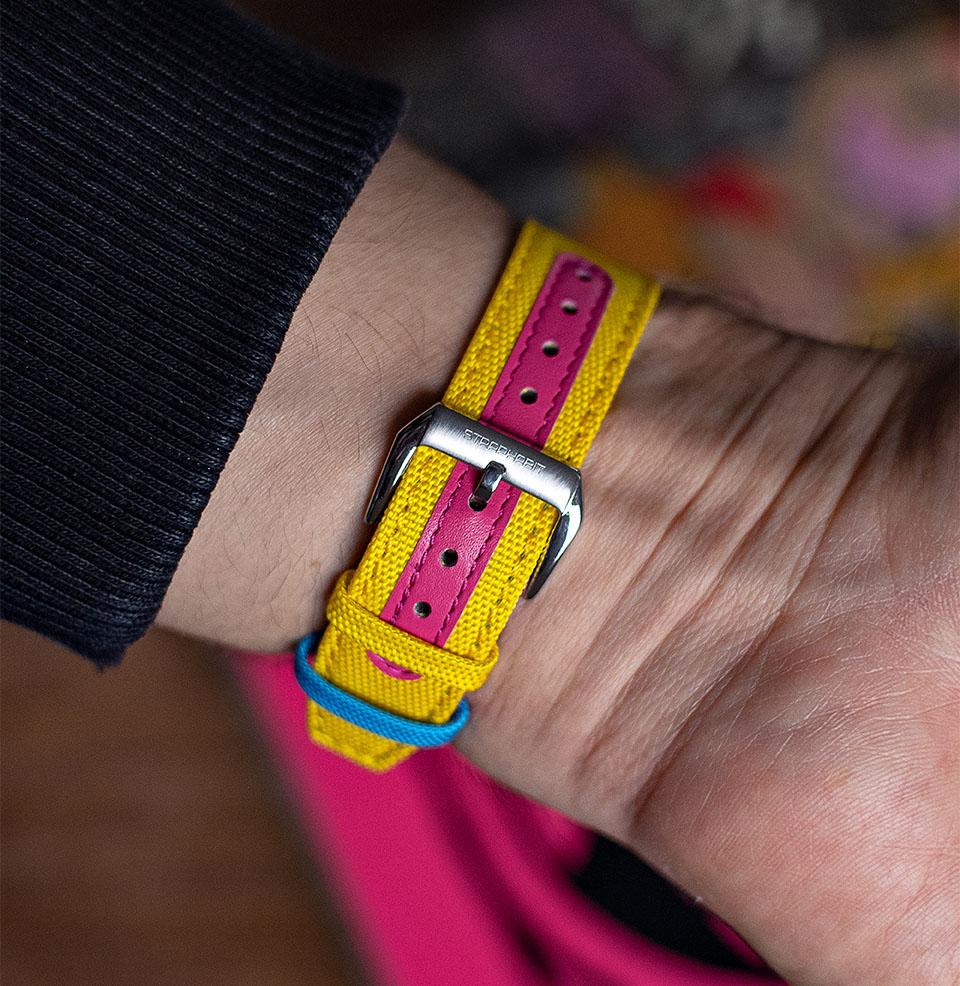 Worn & Wound x StrapHabit Ride to Conquer Cancer Team Watch Strap 