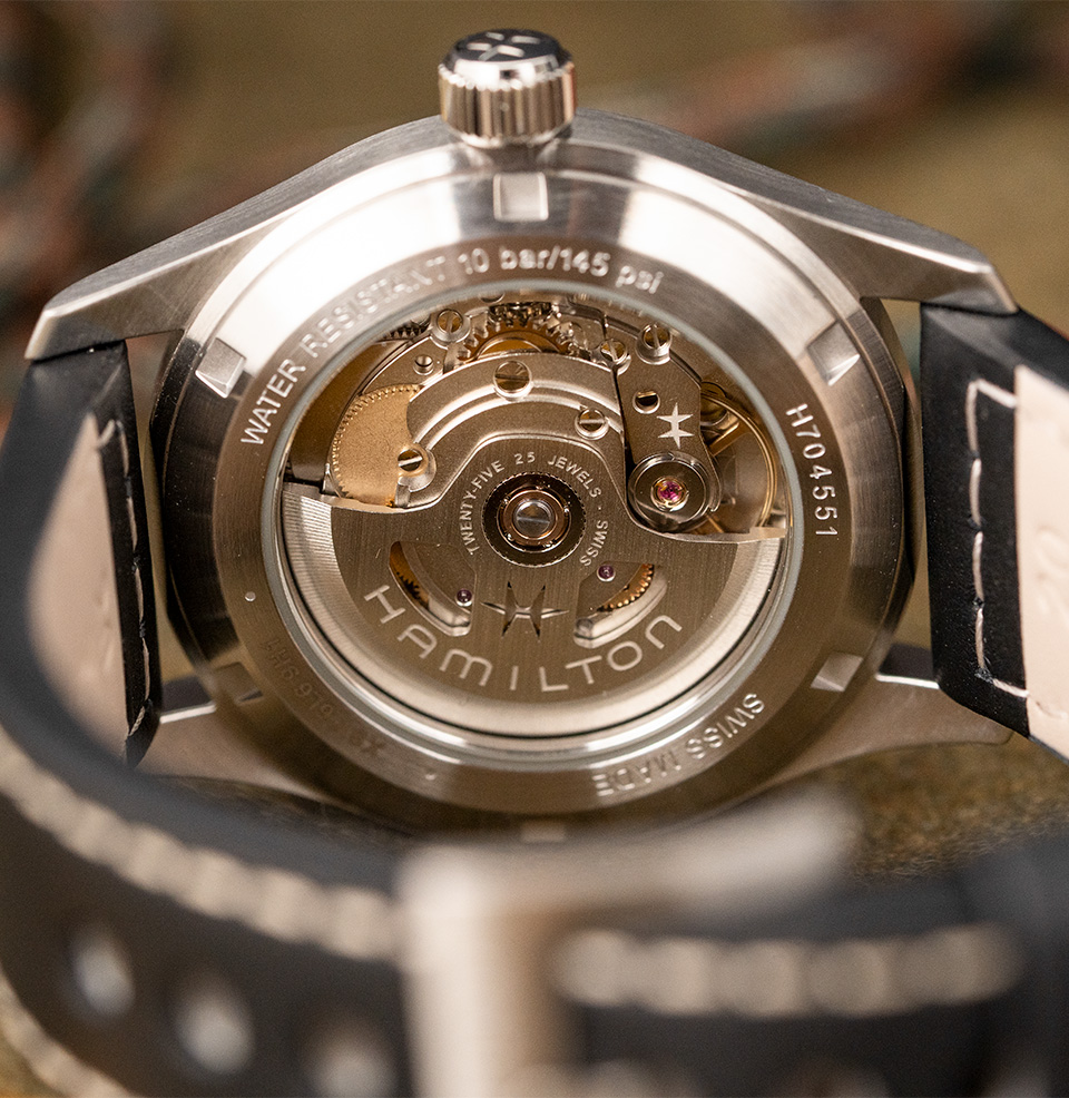 Khaki Field Auto Hamilton H-10 Automatic Movement