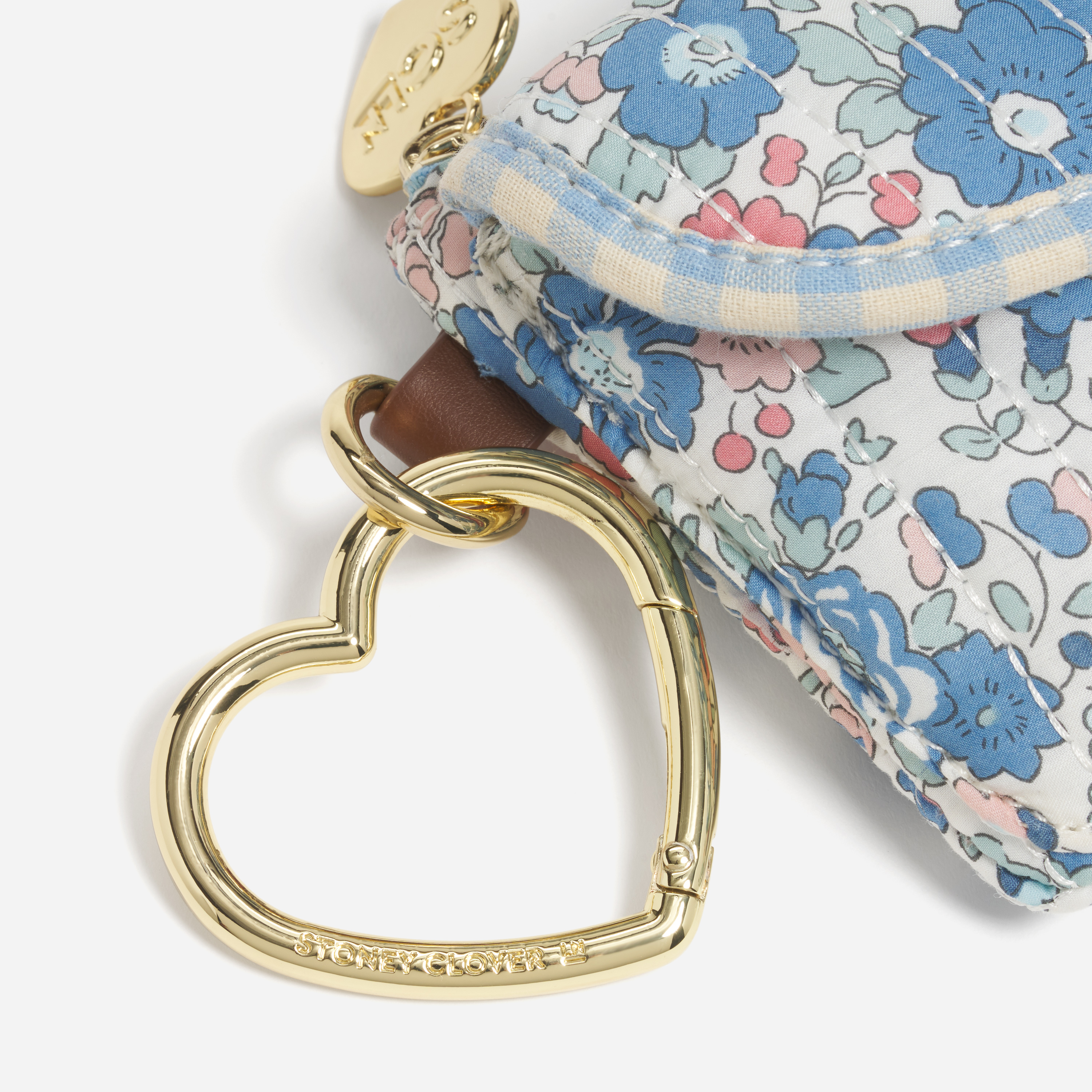 Snap Pouch Bag Charm Made with Liberty Fabric