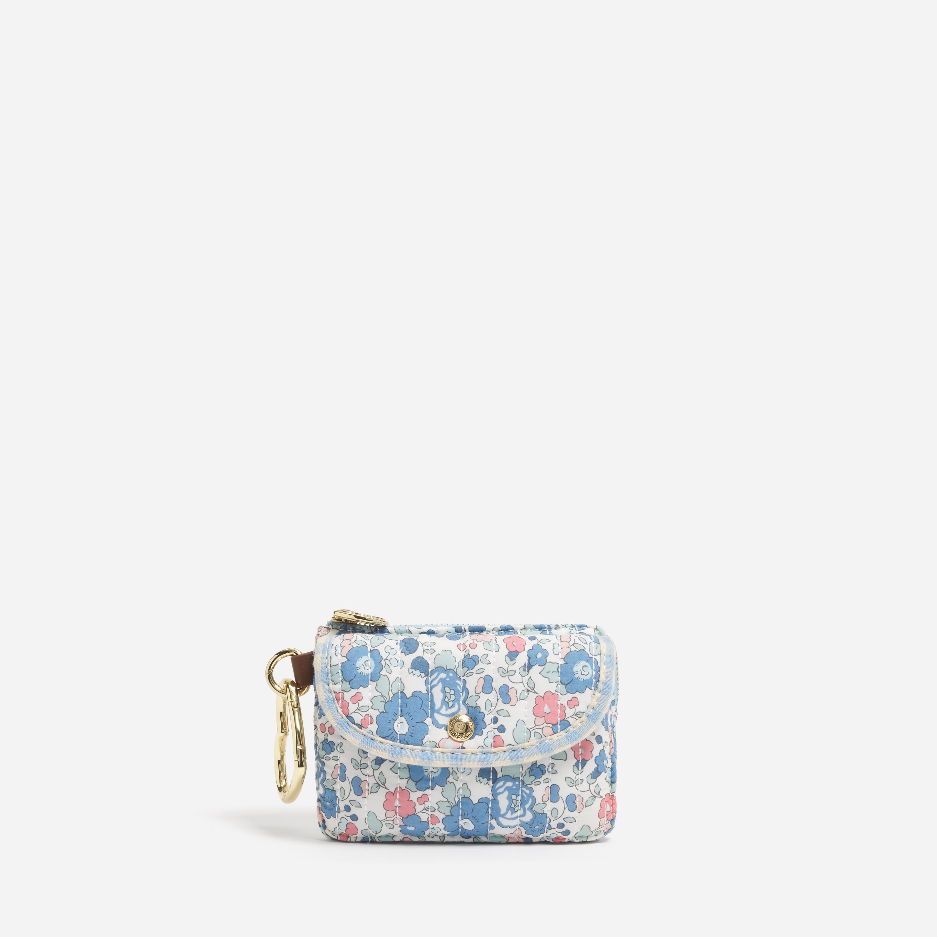 Snap Pouch Bag Charm Made with Liberty Fabric