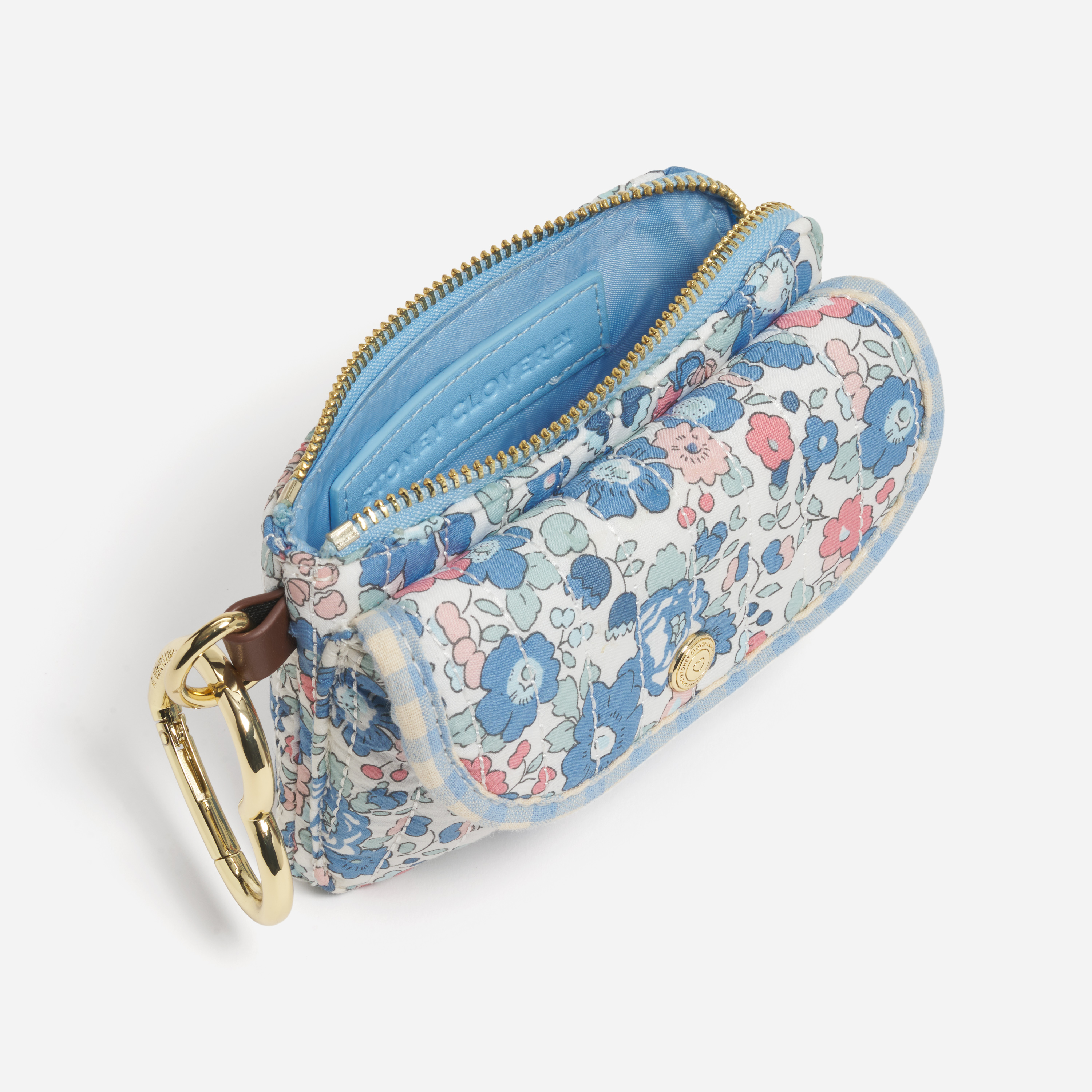Snap Pouch Bag Charm Made with Liberty Fabric