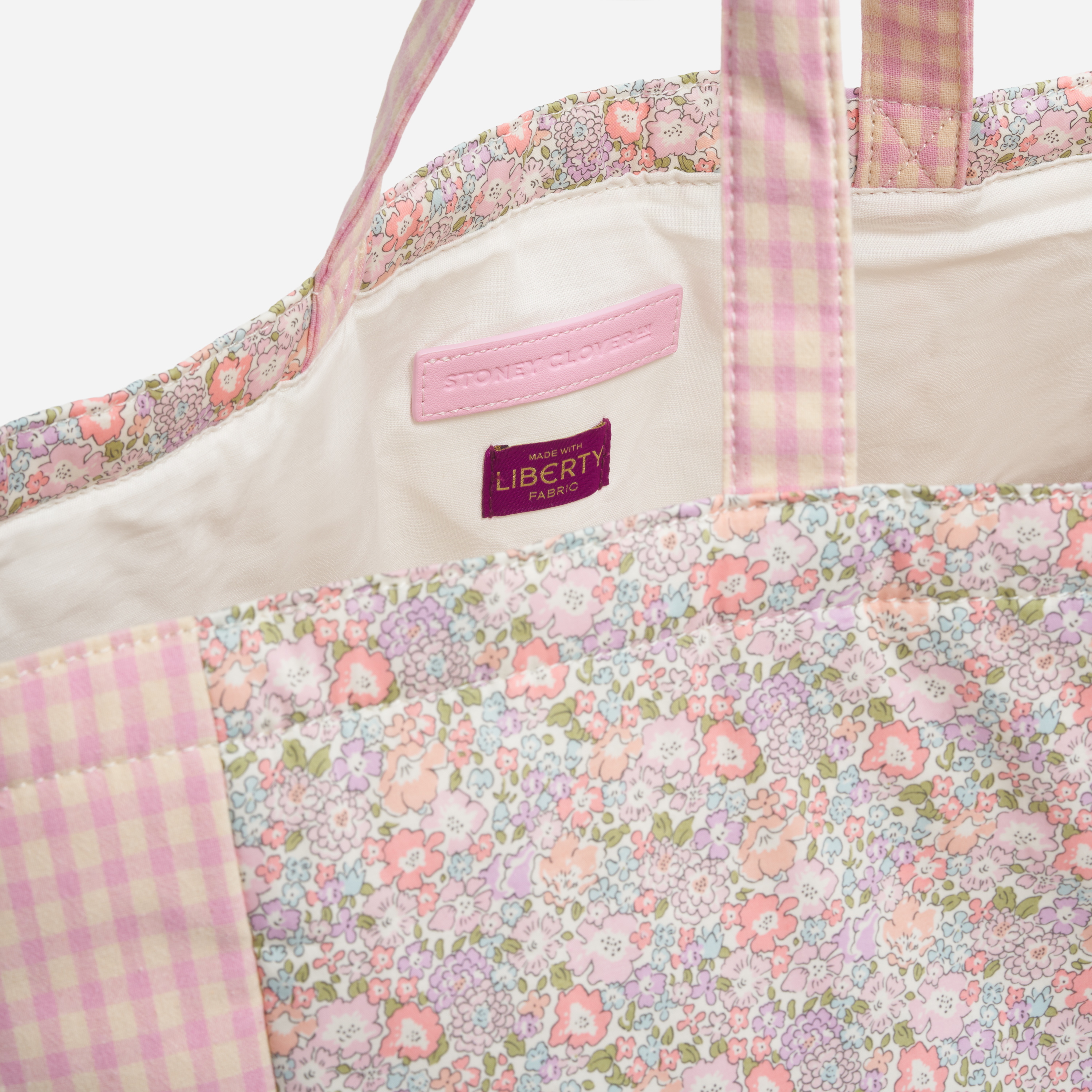 Large Everything Tote Made with Liberty Fabric