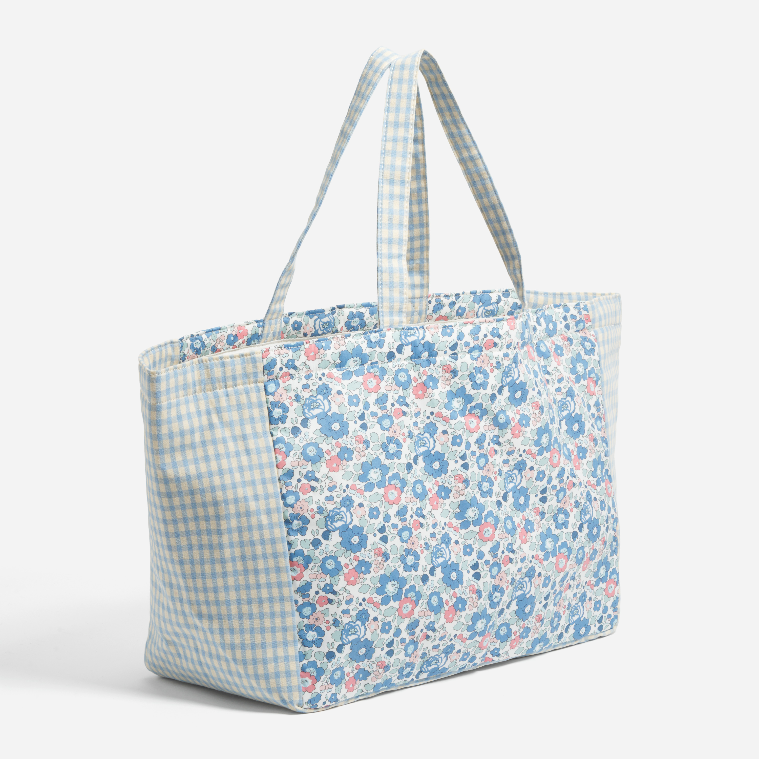 Large Everything Tote Made with Liberty Fabric