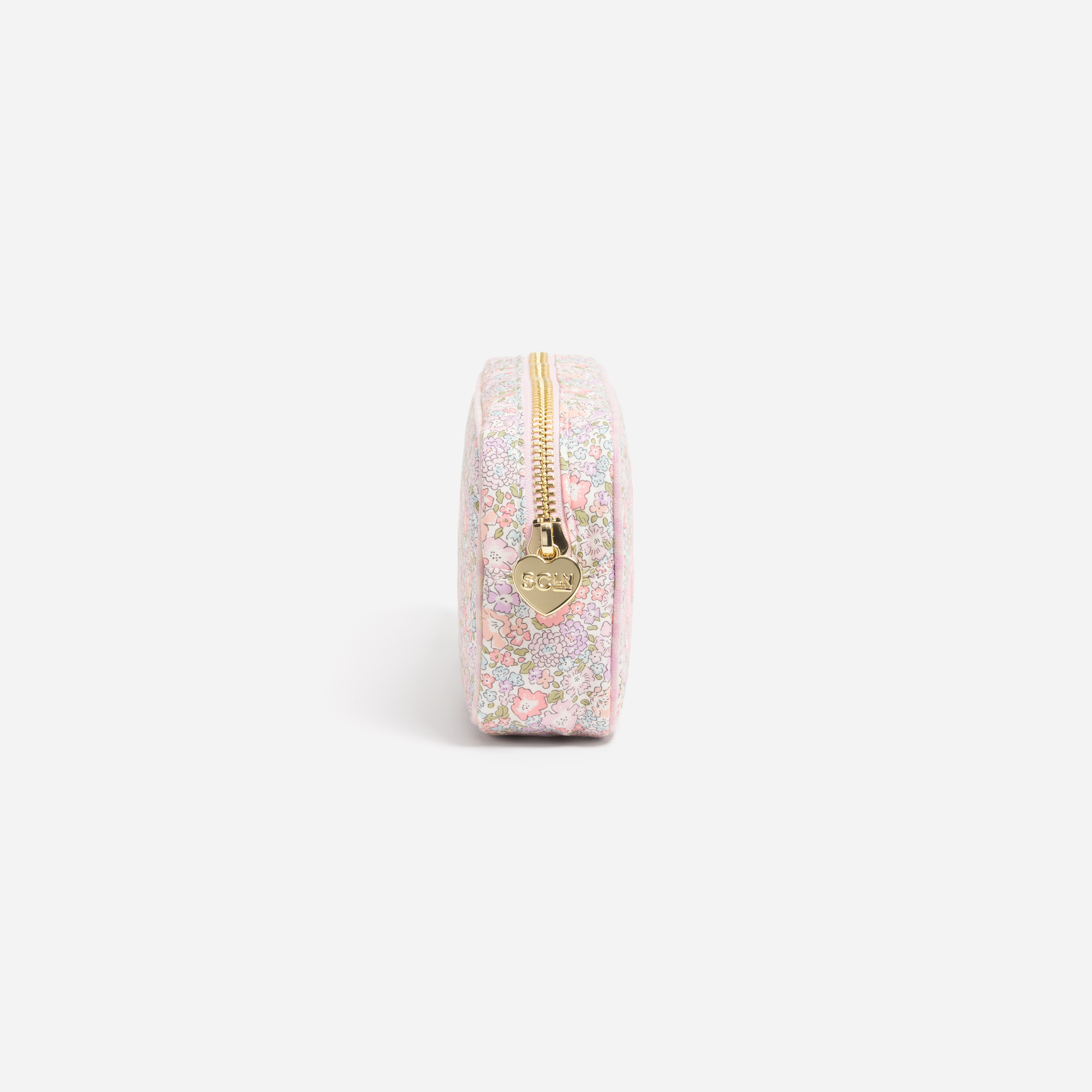 Small Pouch Made with Liberty Fabric with Embroidery