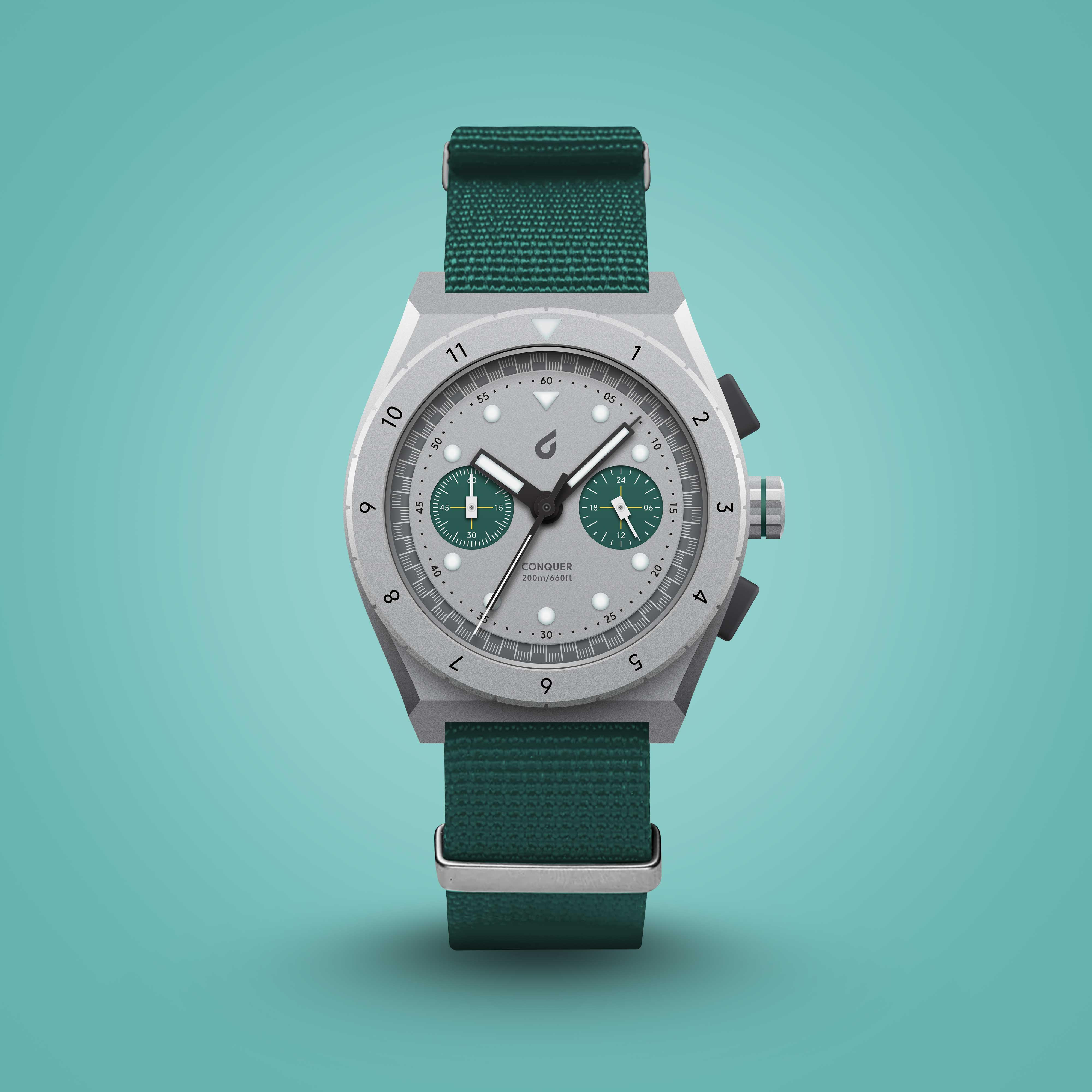 Worn & Wound x BOLDR Conquer Limited Edition Chronograph Two Straps, Two Looks