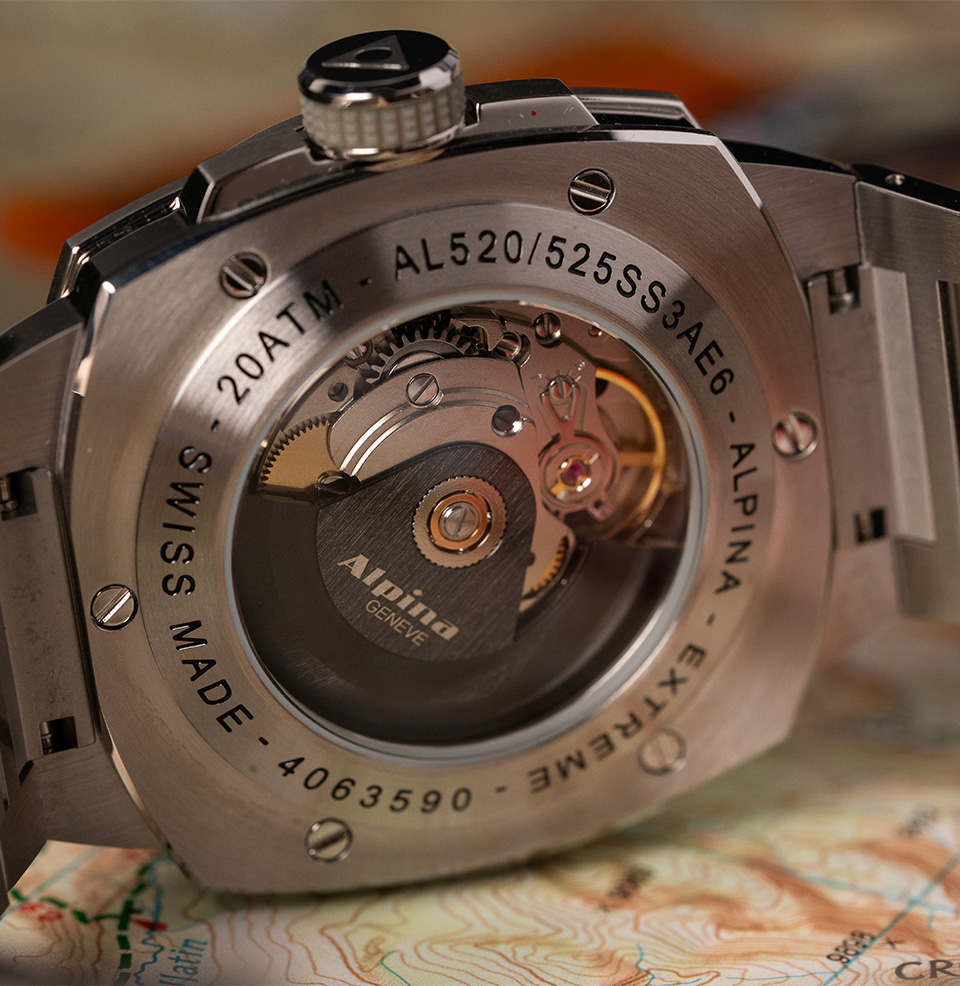 Alpiner Extreme Automatic 39mm Swiss AL-525 automatic movement inside