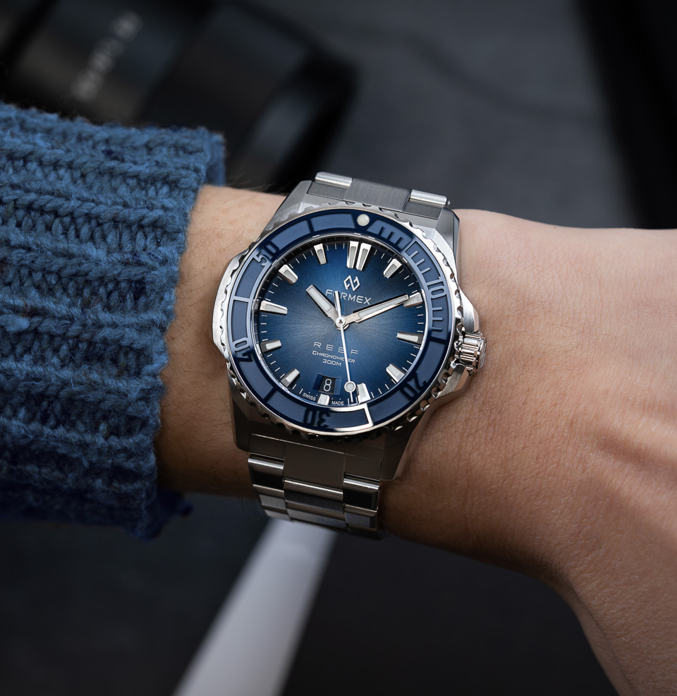 REEF 39.5mm Automatic Chronometer 300M Compact Stainless Steel Case