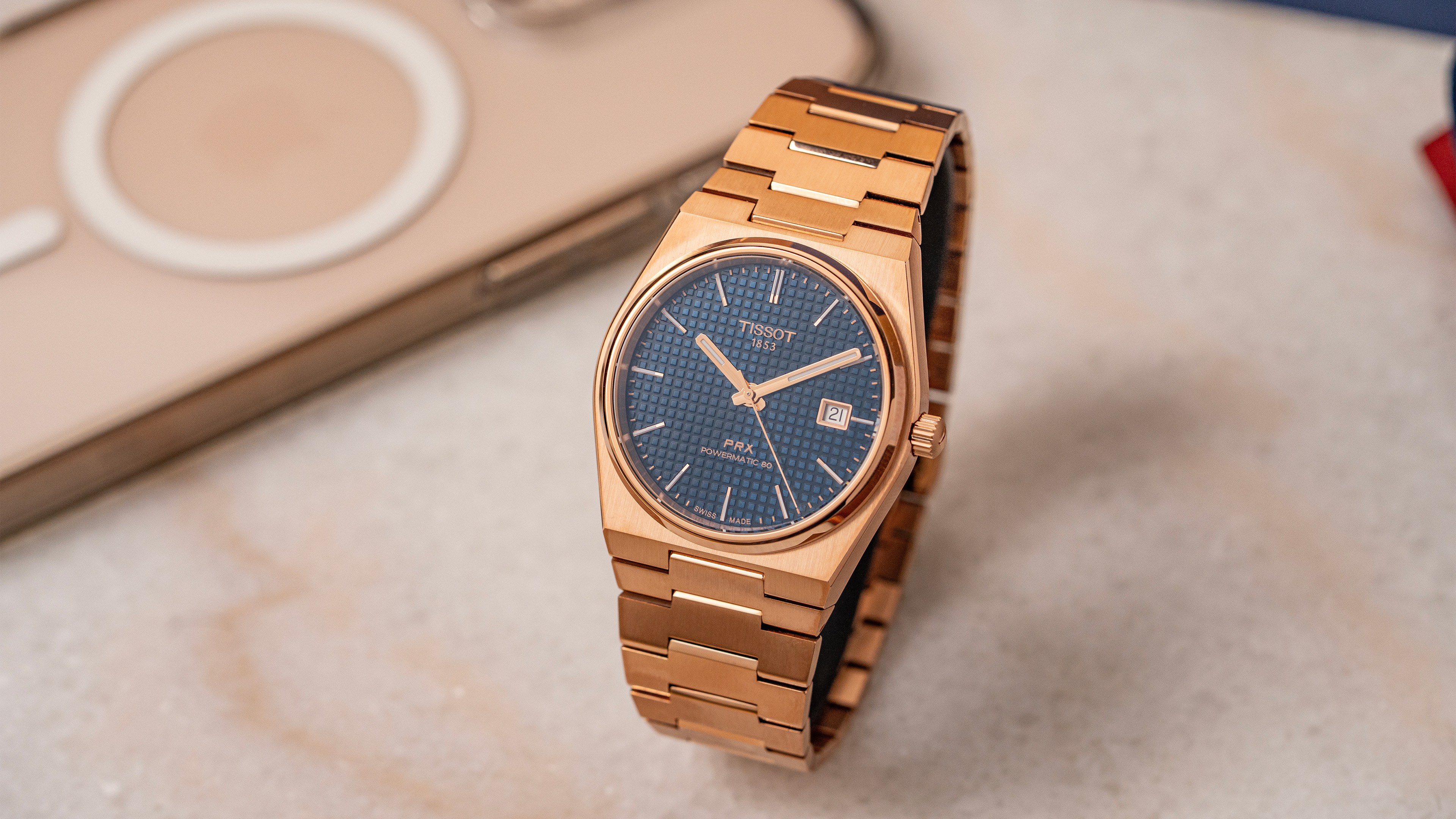Tissot PRX ローズゴールド　自動巻き時計 PRX POWERMATIC 80 40MM - Rose Gold Watch – Windup Watch Shop
