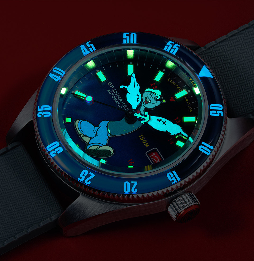 Fleuss Automatic Popeye Bronemies Limited Edition (Preorder) Luminous material throughout