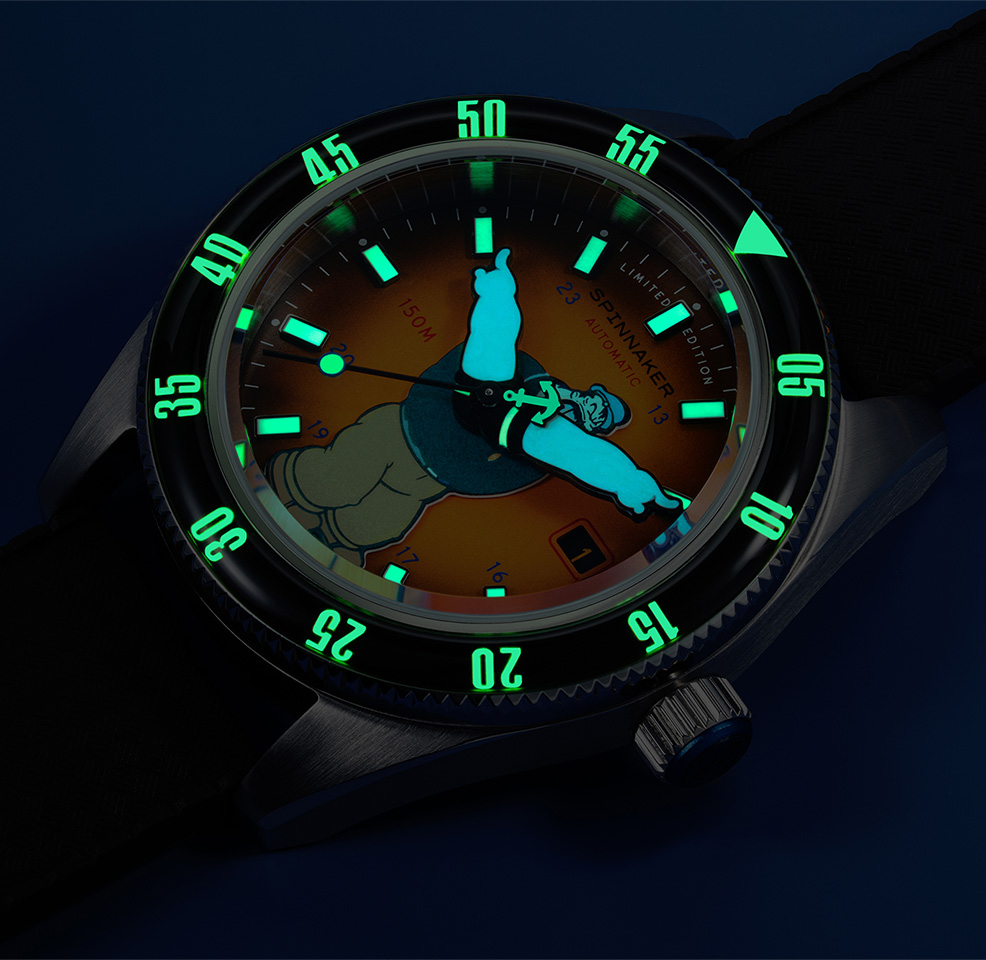 Fleuss Automatic Popeye Bronemies Limited Edition (Preorder) Luminous material throughout