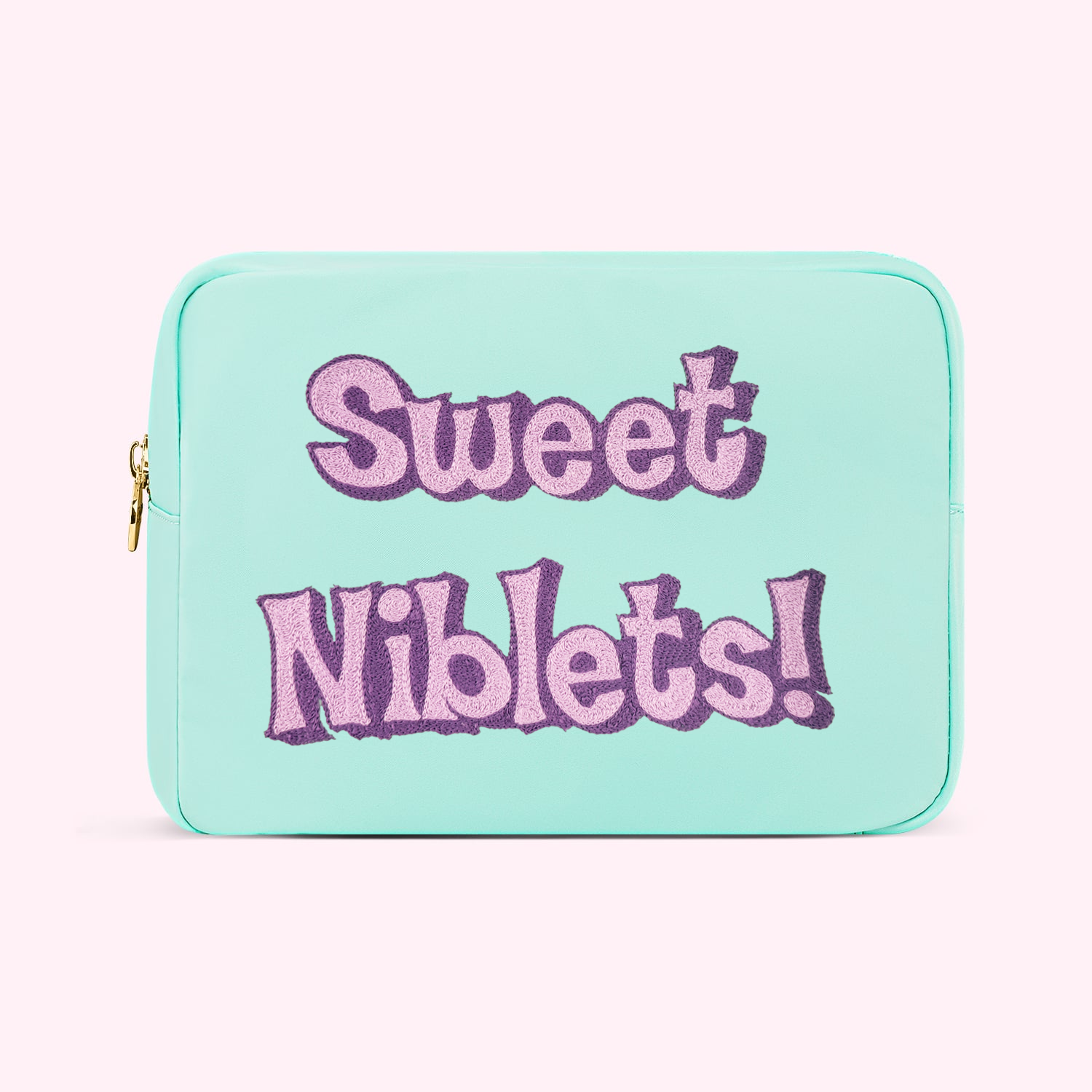 Hand Embroidered Sweet Niblets Large Pouch
