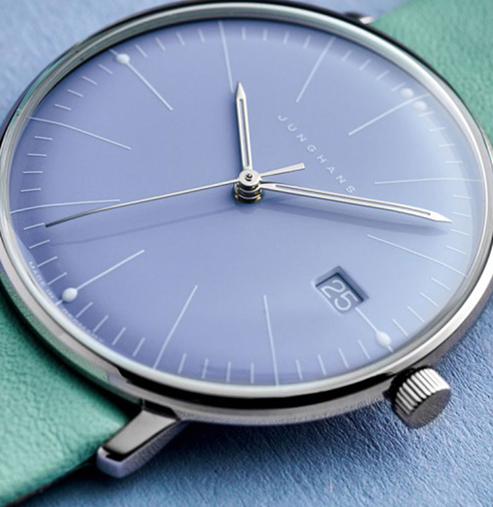 Max Bill Damen Quartz A clean purple dial