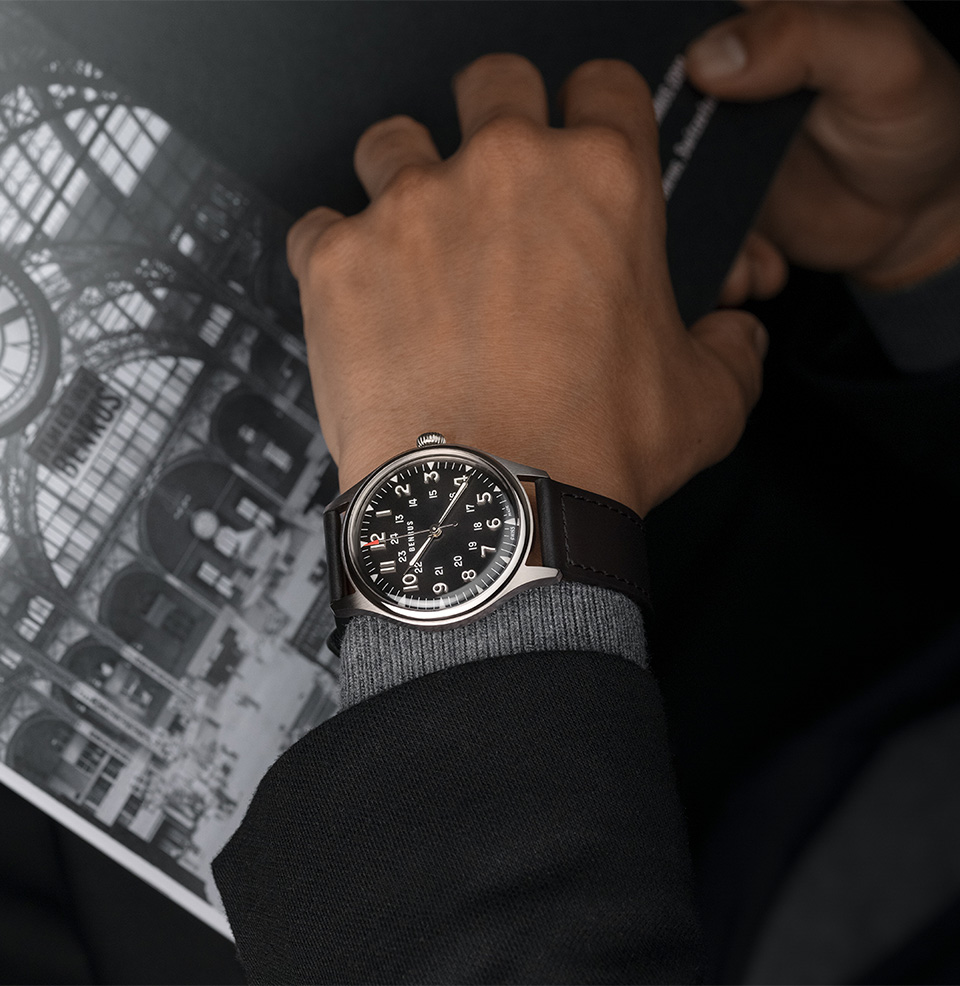 #3061 BU 39.5mm stainless steel case