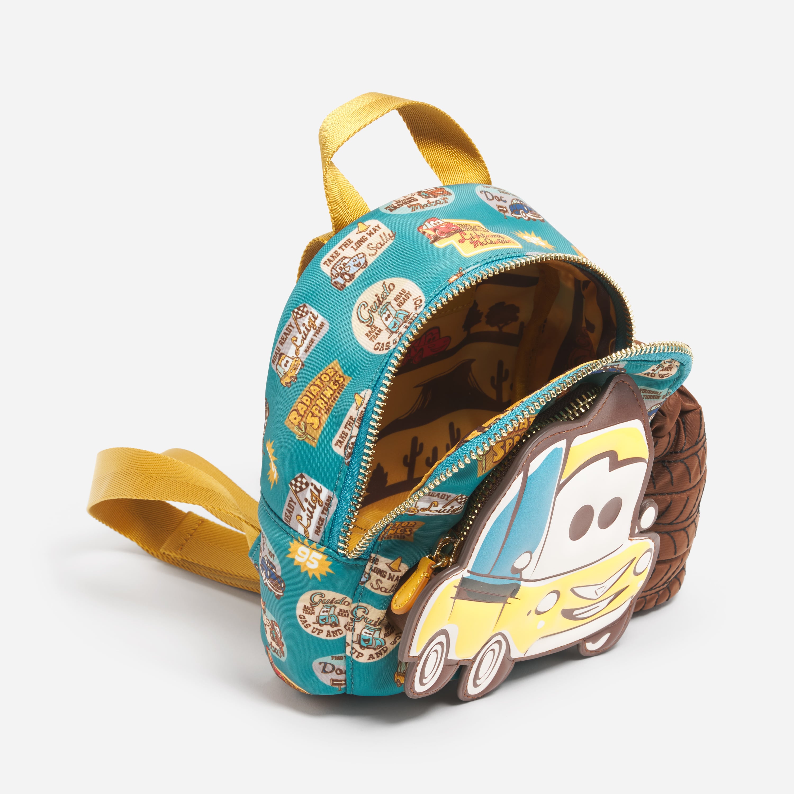 cars mini backpack Disney for Kids Boys ~ Premium 12" Lightning McQueen School Bag with Stickers (Disney Pixar Cars School Supplies Bundle) 13in Length Disney Pixar Cars Mini Backpack