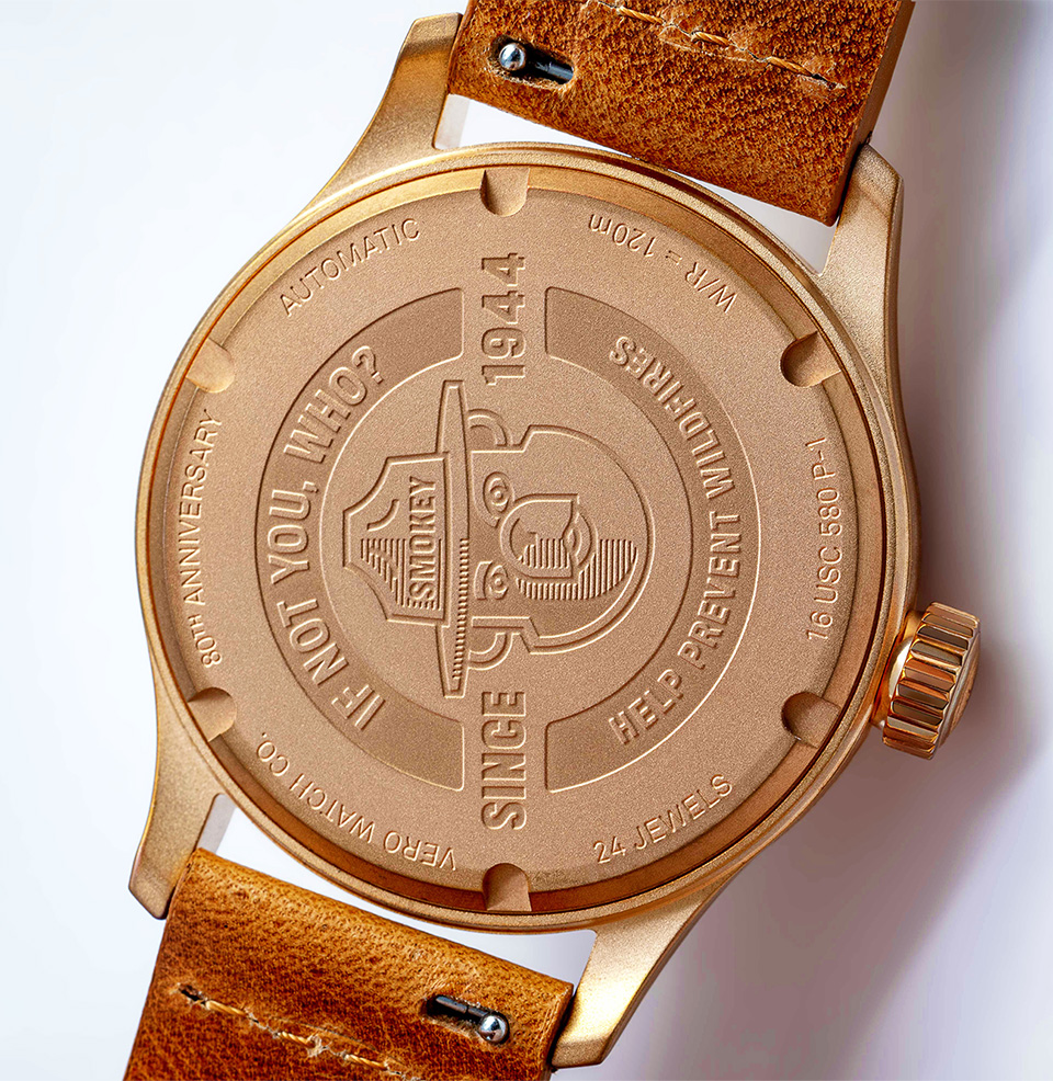 VERO Smokey Bear 80th Edition Forest Green Watch Seiko NH38A Movement