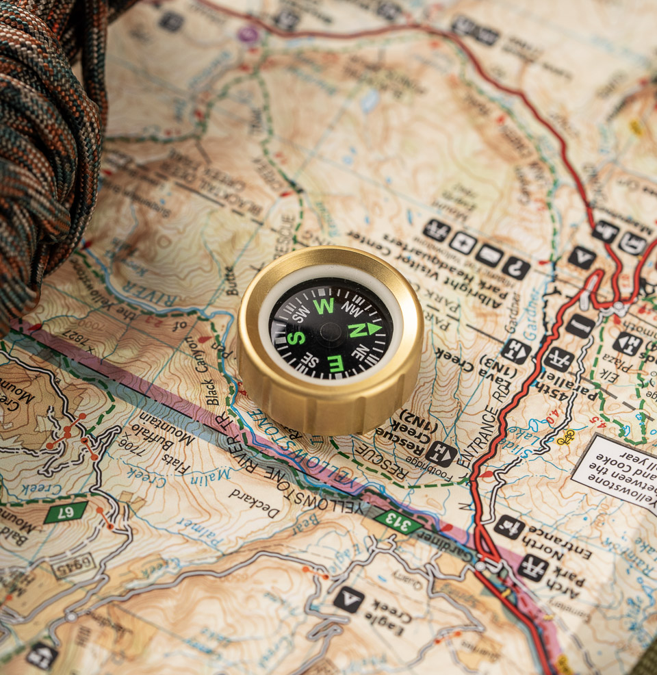 Brass-Trail Wrist Compass by Maratac® The Brass-Trail Wrist Compass
