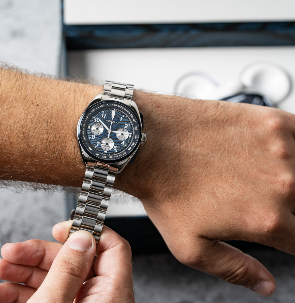 Bulova Lunar Pilot Timascus x Thiago Rosinhole Limited Edition 43.5mm stainless steel case