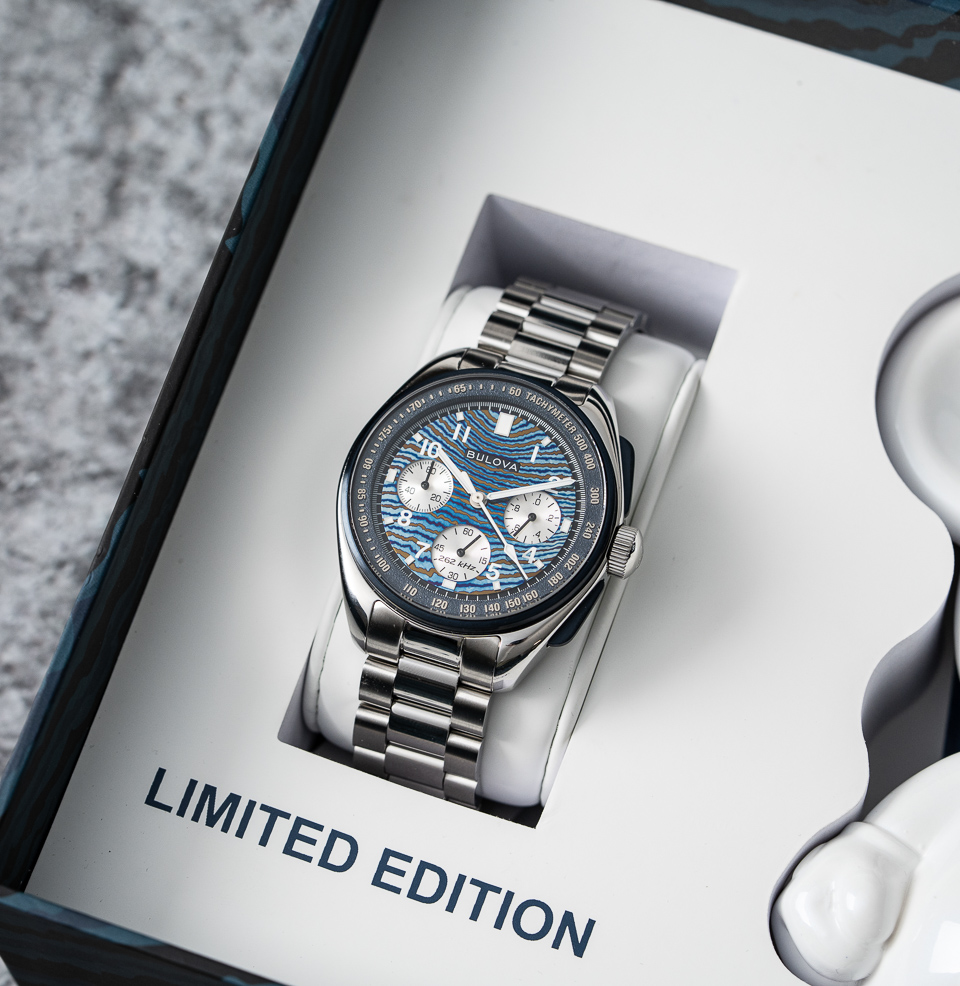 Bulova Lunar Pilot Timascus x Thiago Rosinhole Limited Edition Unique Timascus dial