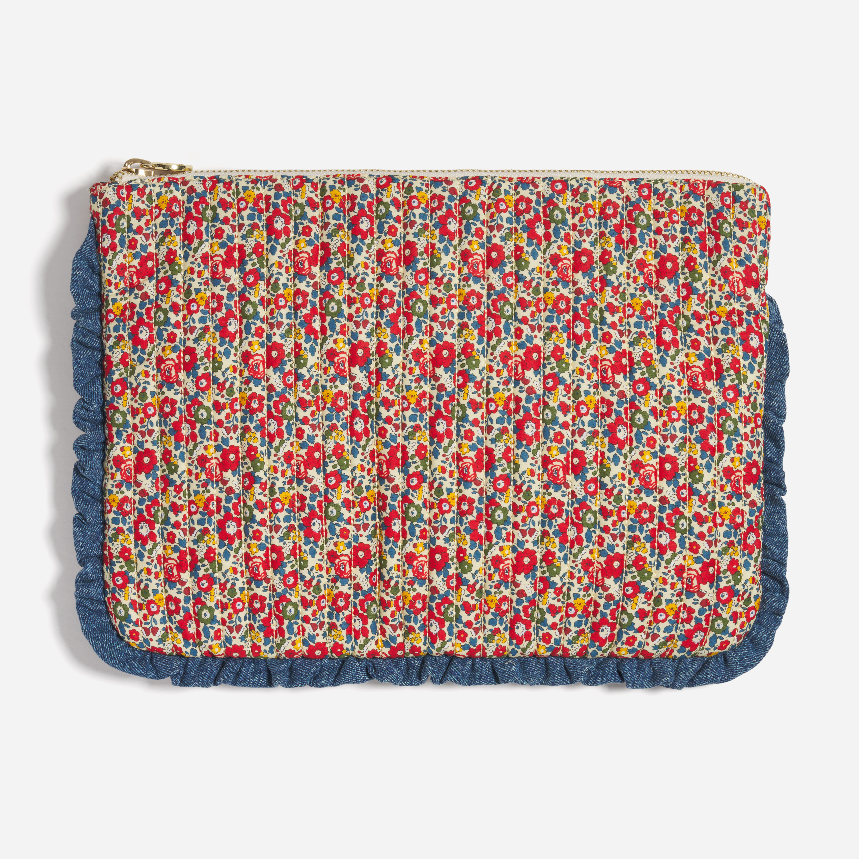 Flat Pouch Set Made with Liberty Fabric