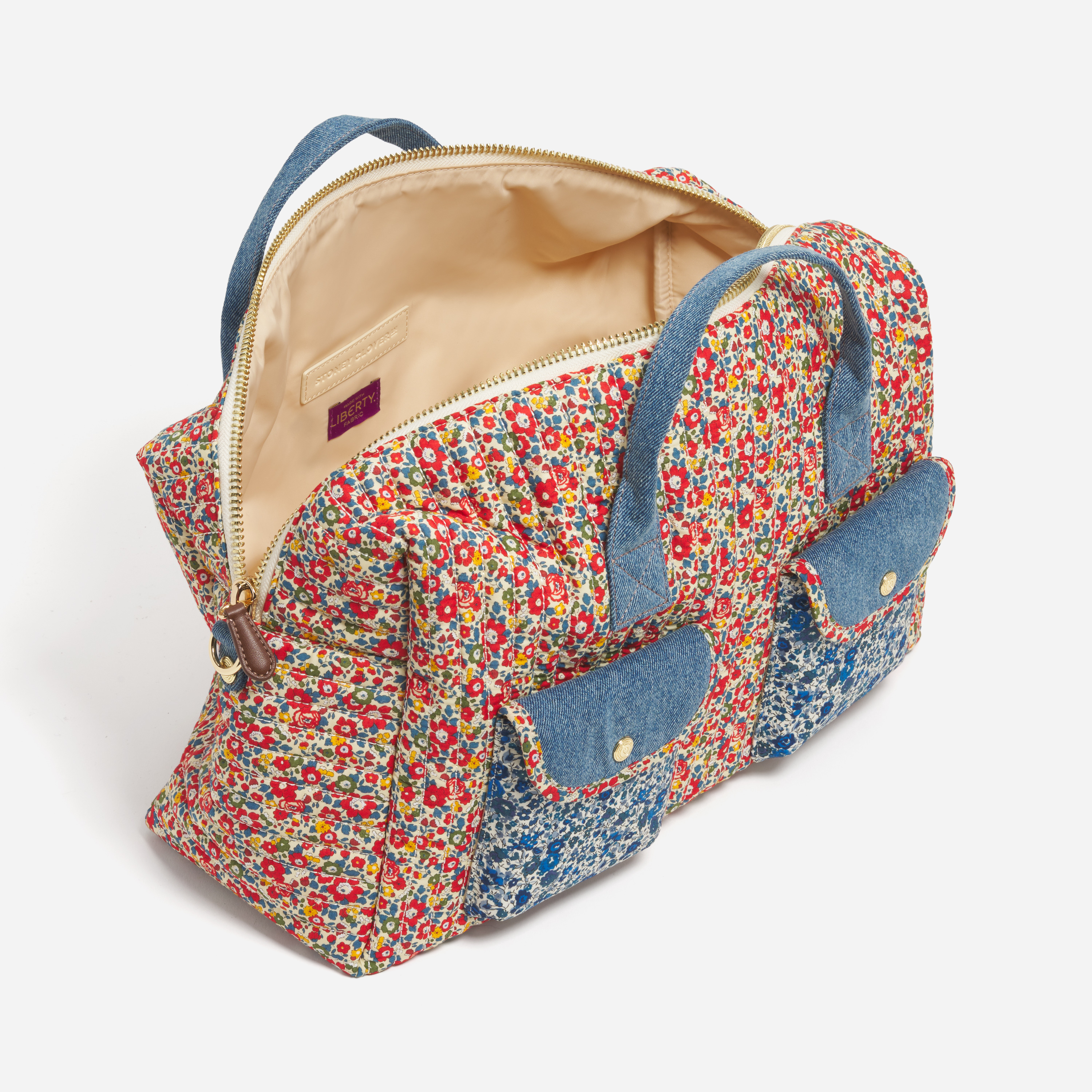 Pocket Duffle Bag Made with Liberty Fabric