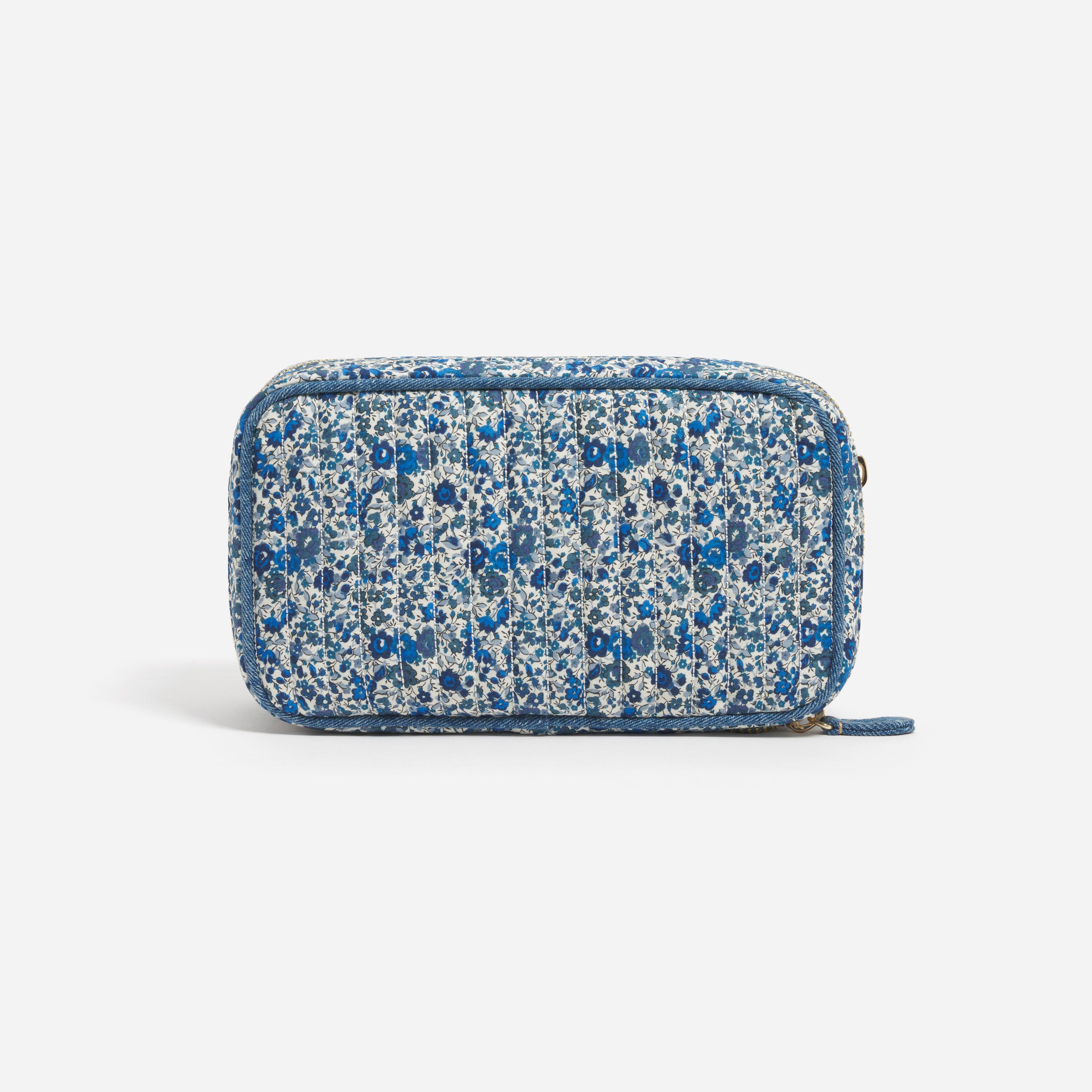 Double Zip Pouch Made with Liberty Fabric