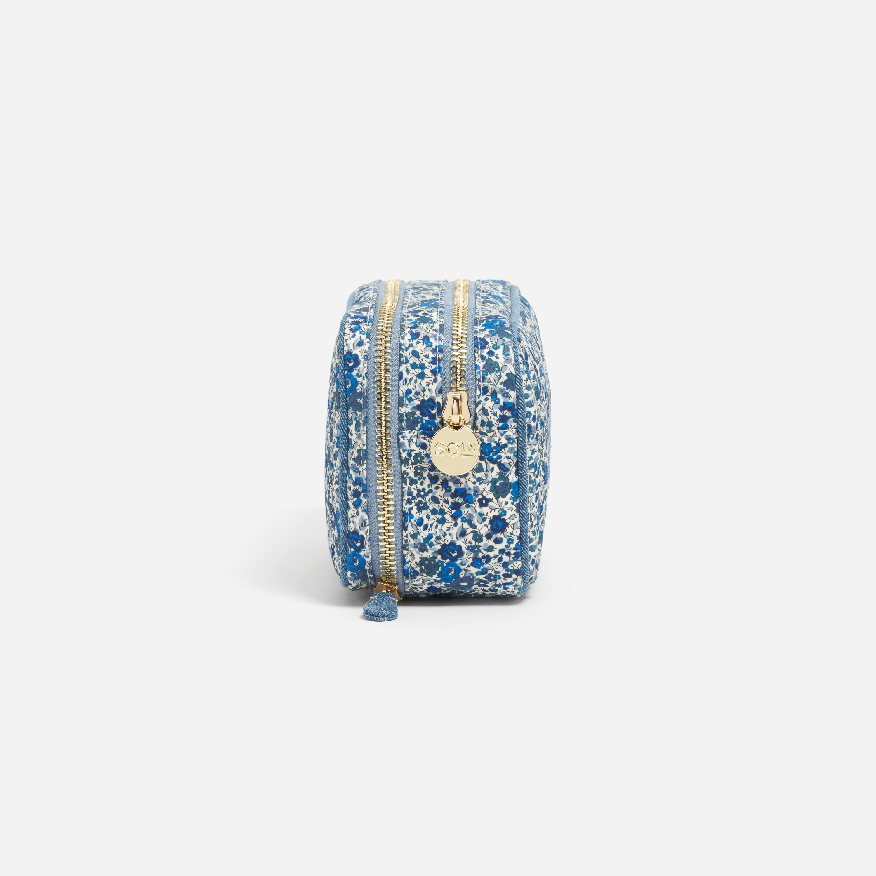 Double Zip Pouch Made with Liberty Fabric
