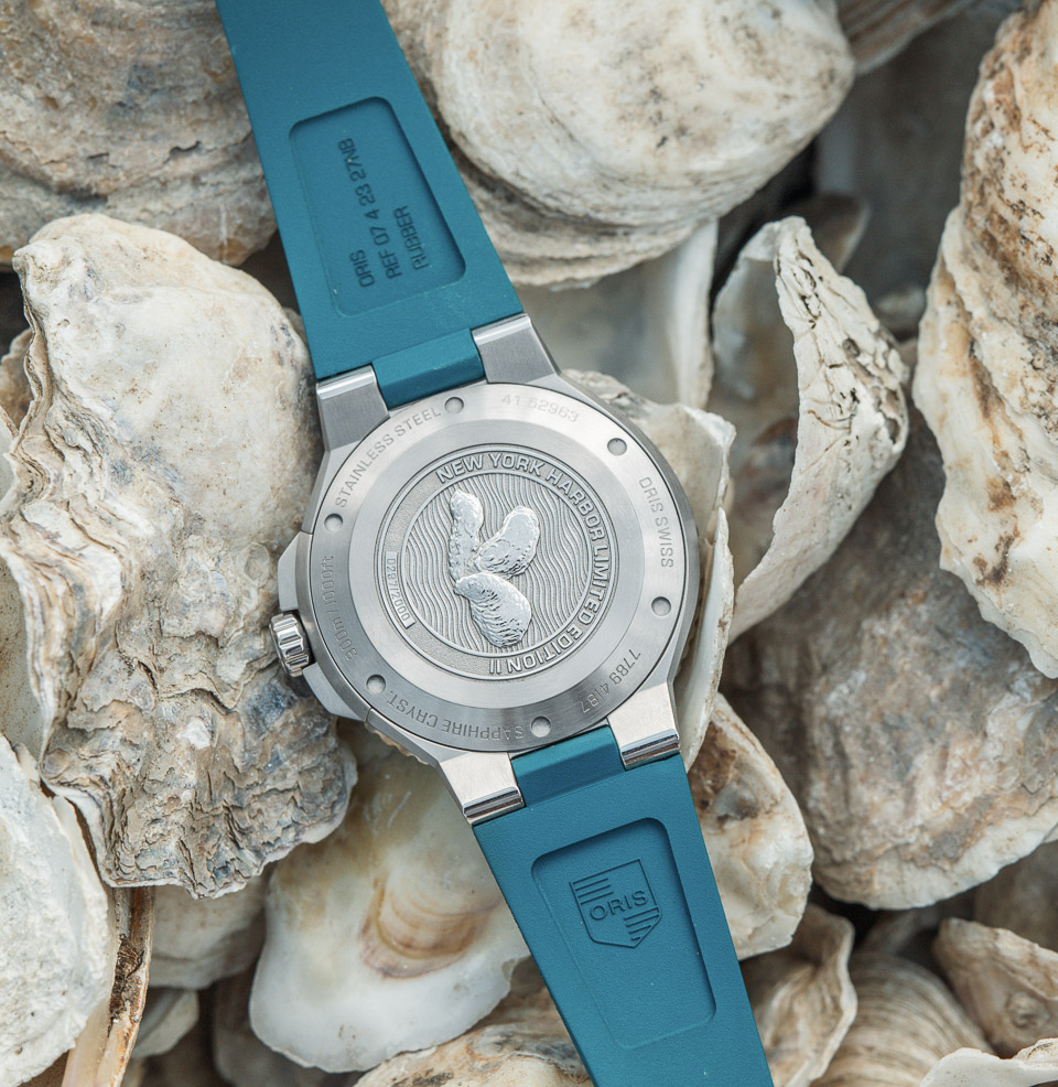 Aquis Date New York Harbor Limited Edition II Oyster Caseback