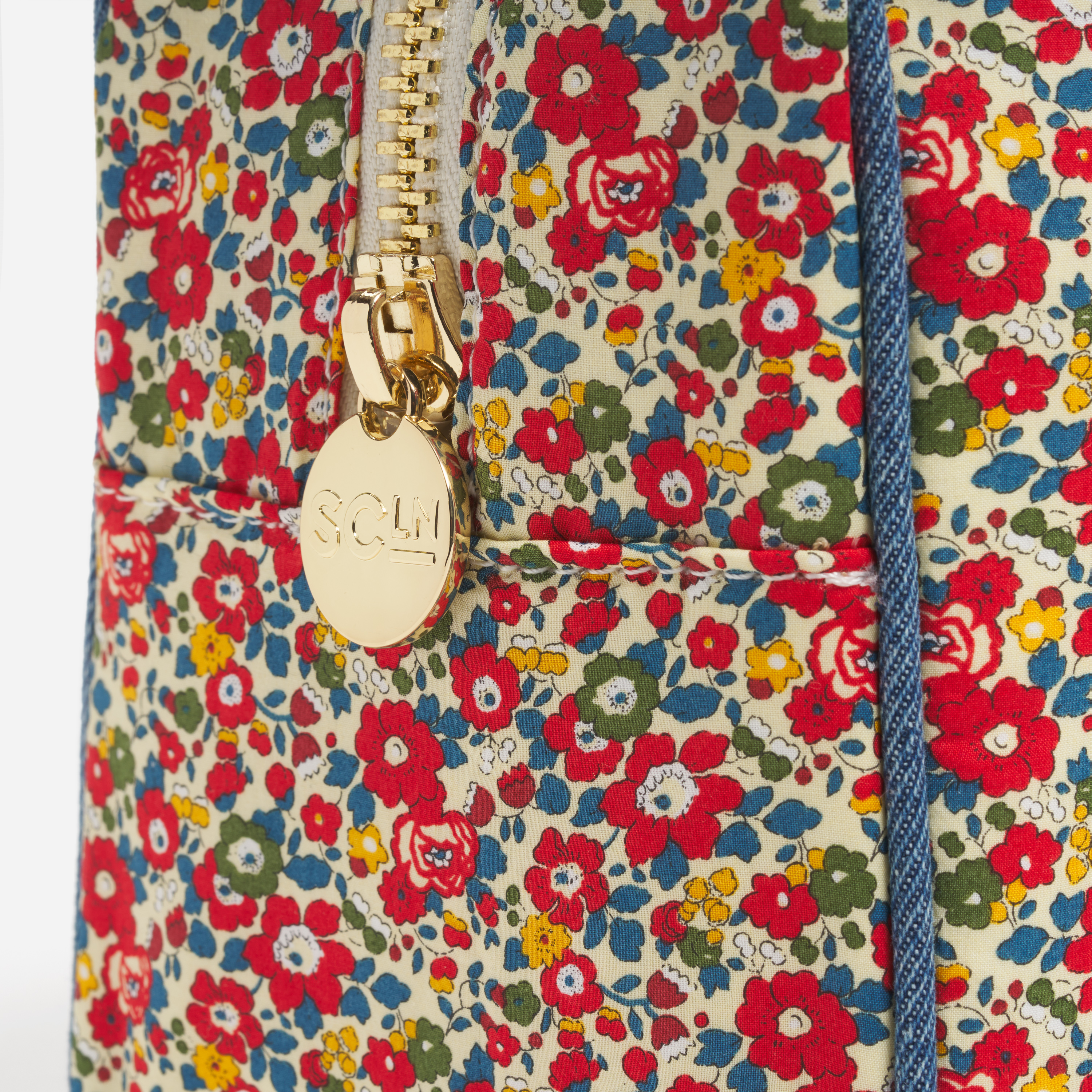 Large Pouch Made with Liberty Fabric