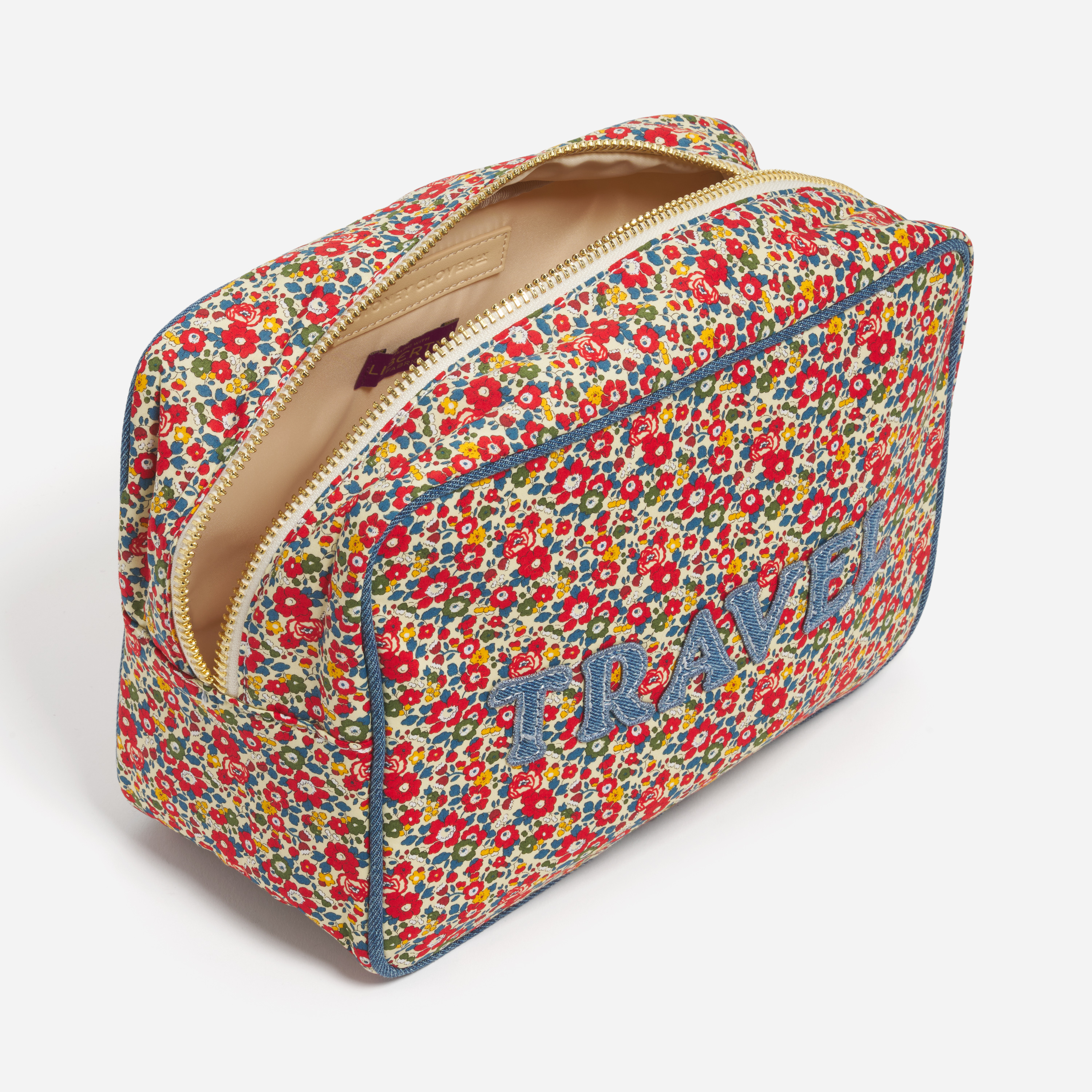 Large Pouch Made with Liberty Fabric