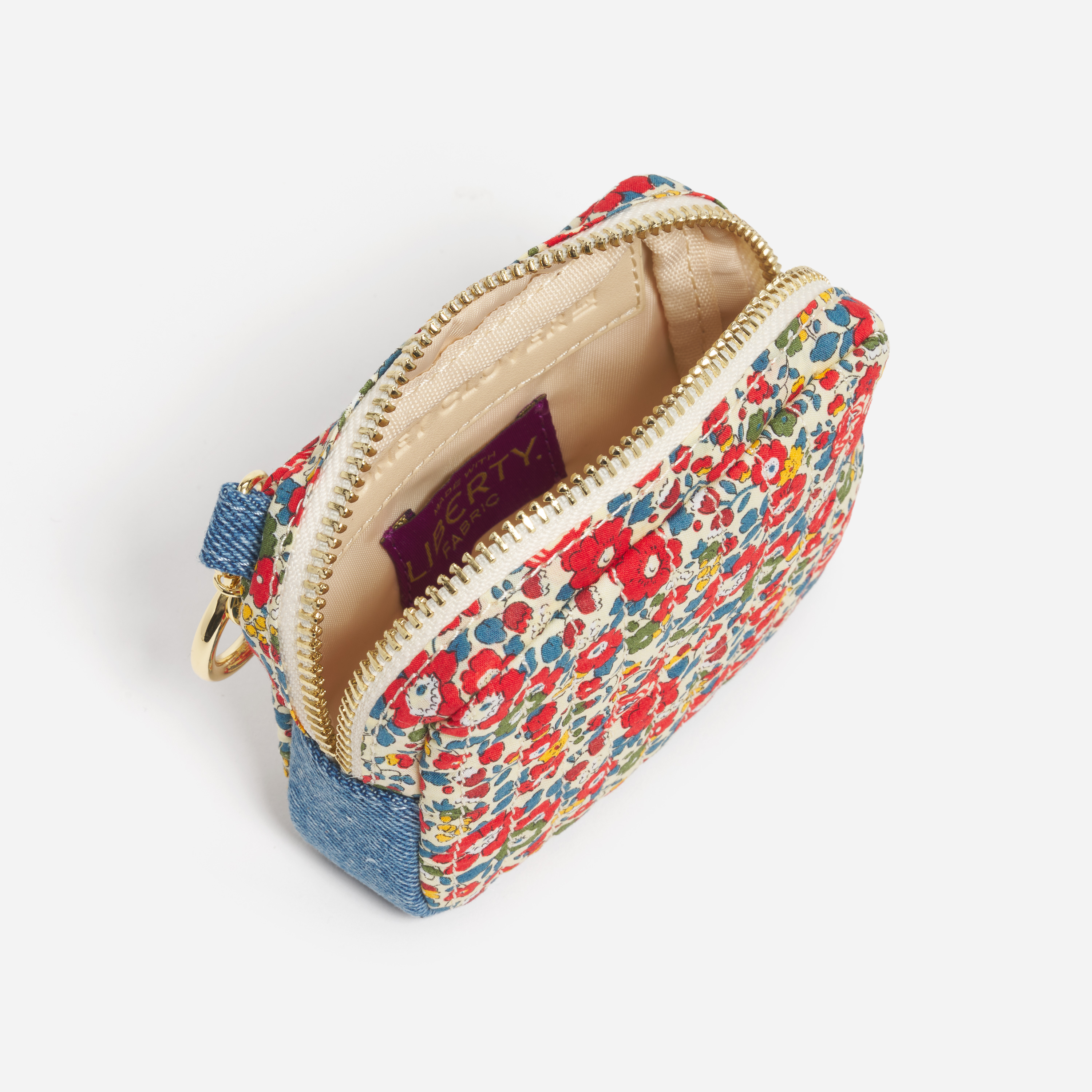 Pouch Bag Charm Made with Liberty Fabric