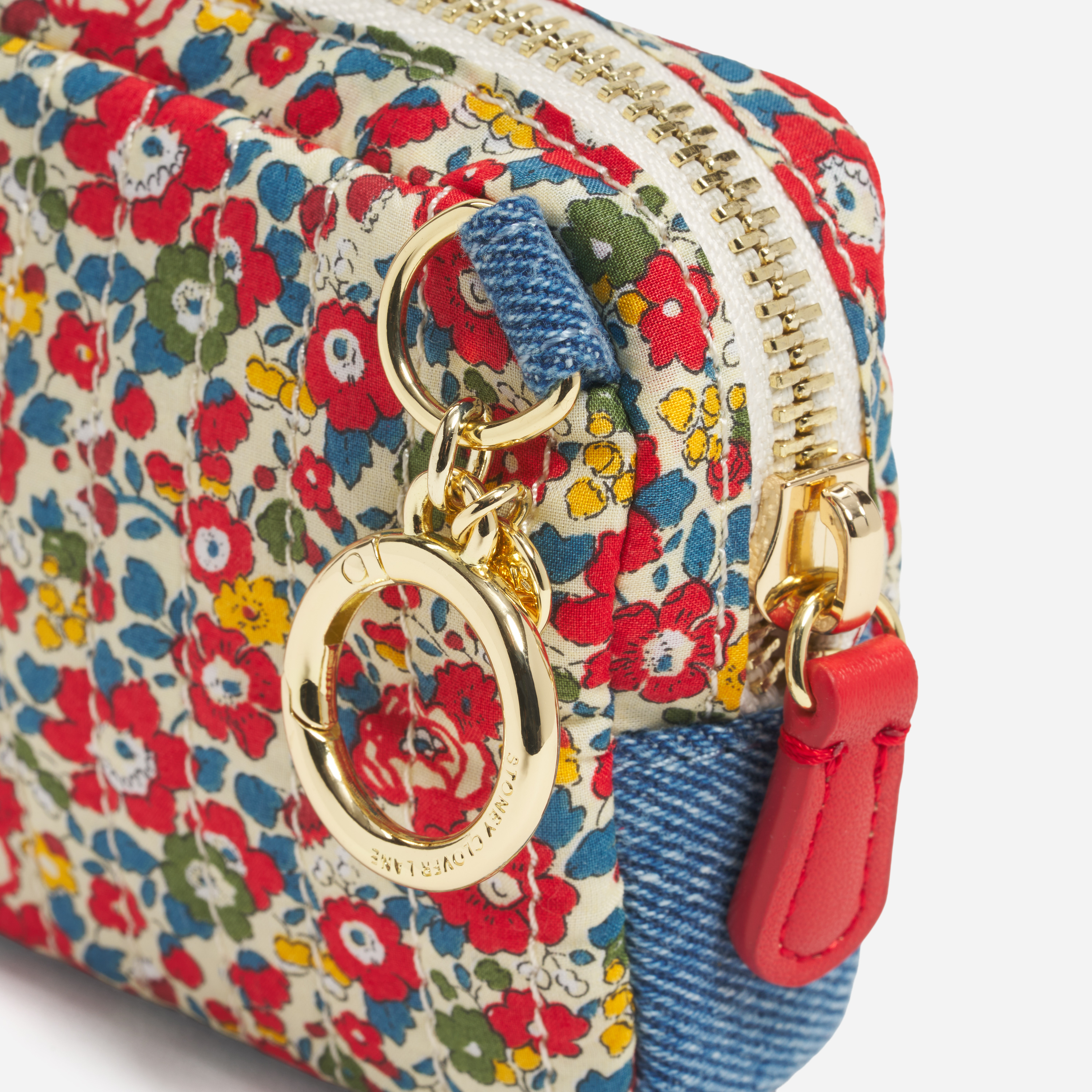 Pouch Bag Charm Made with Liberty Fabric