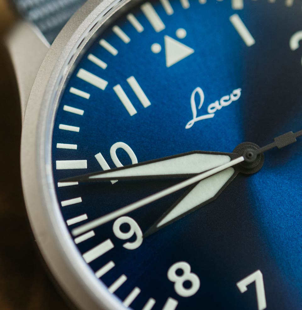 Augsburg Blaue Stunde 42mm Automatic | Blue Dial Type A Flieger Dial