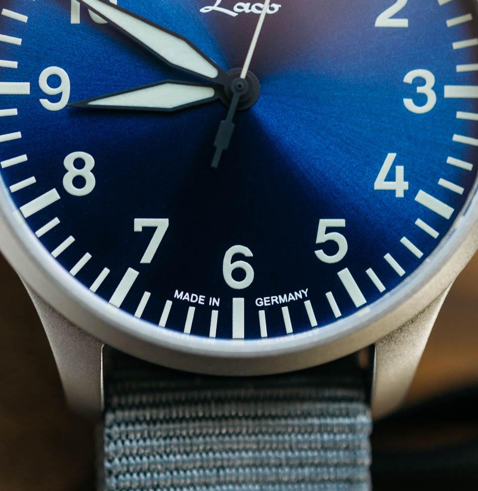 Augsburg Blaue Stunde 42mm Automatic | Blue Dial Roman Sword Hands