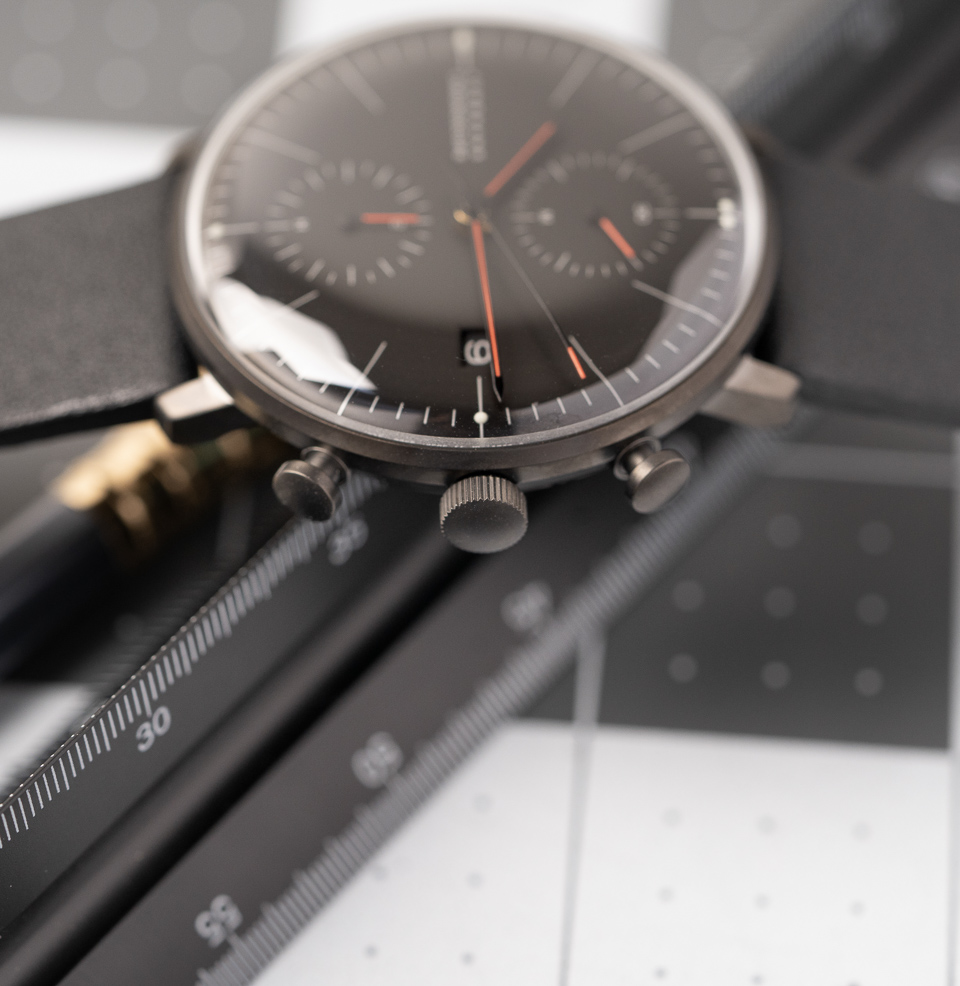 Max Bill Chronoscope Bauhaus Domed Sapphire