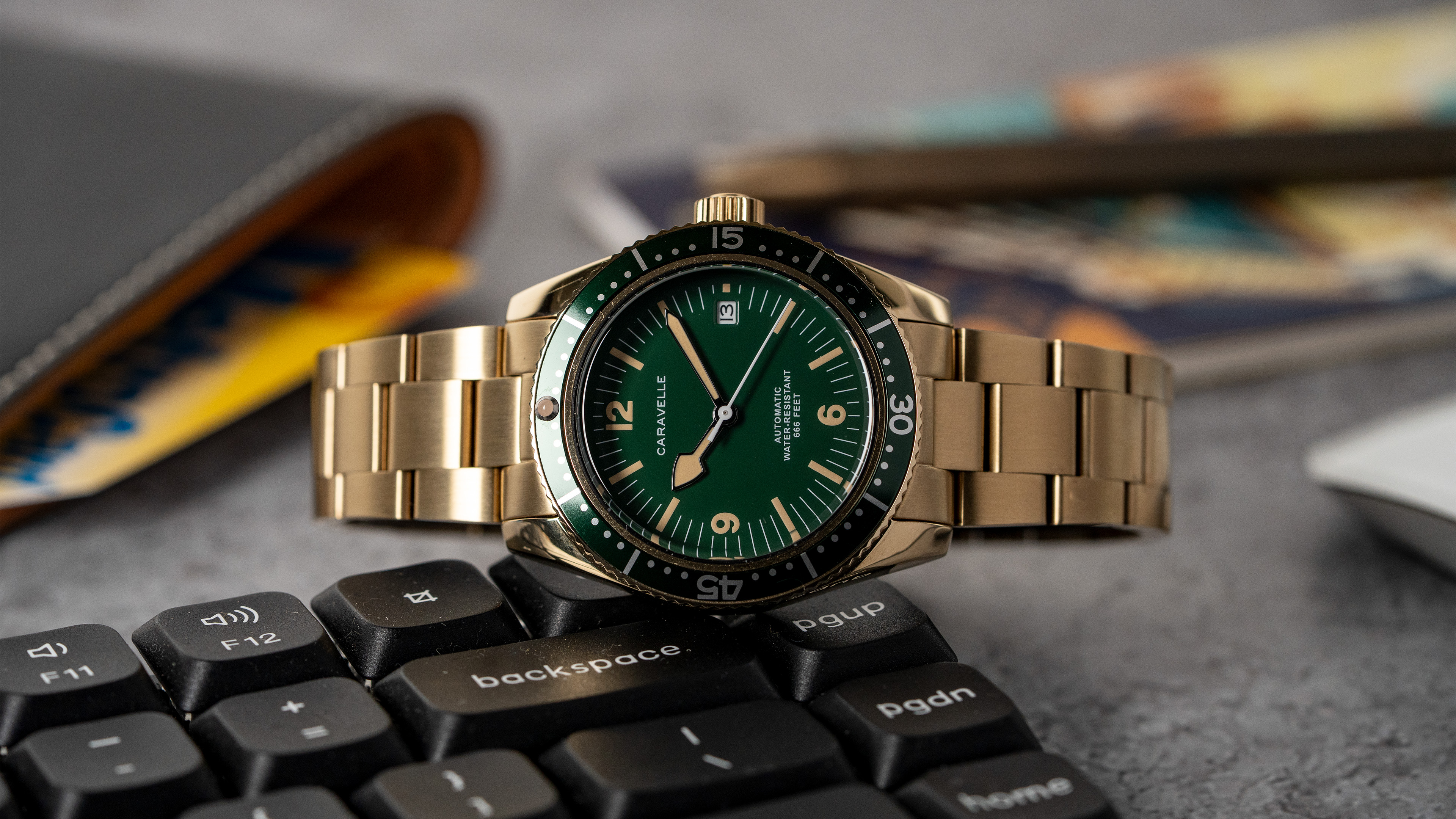 The Caravelle by Bulova Sea Hunter Diver Watch 43B175 – Windup