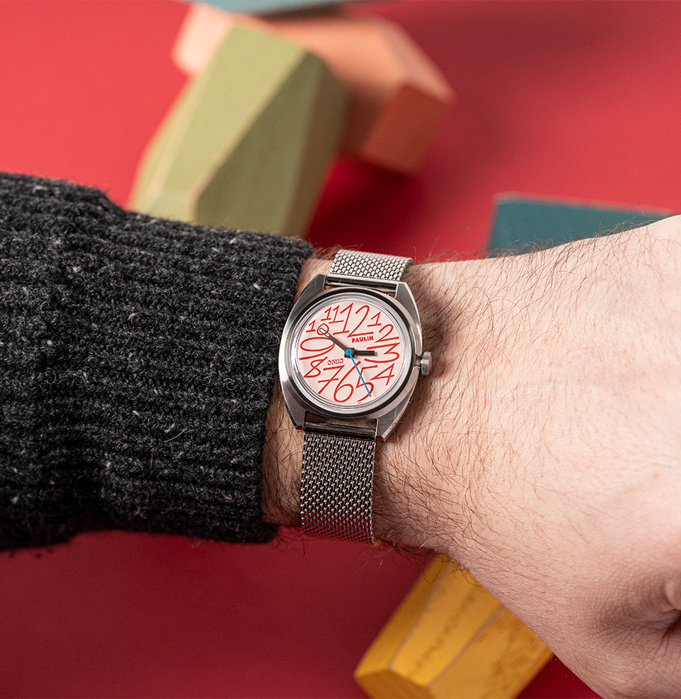 Paulin × OH no “Oh No” Quartz Collection 35mm Stainless Steel Case