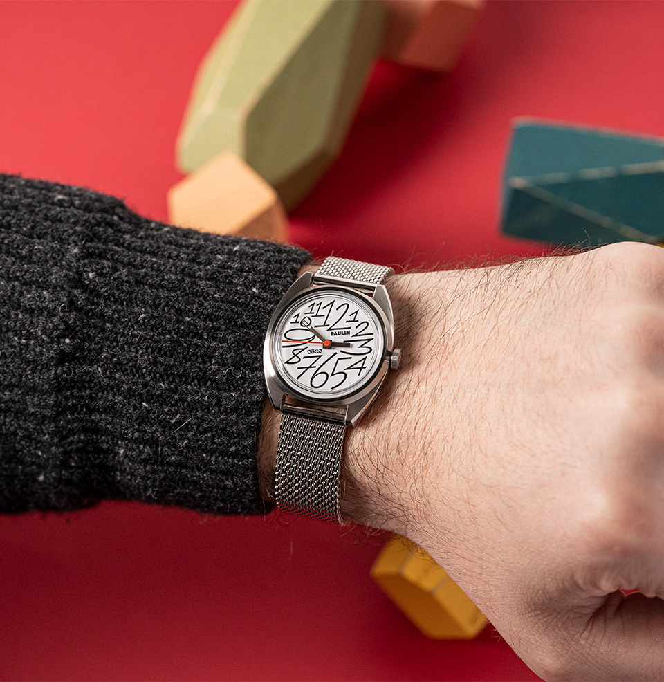 Paulin × OH no “Oh No” Quartz Collection 35mm Stainless Steel Case