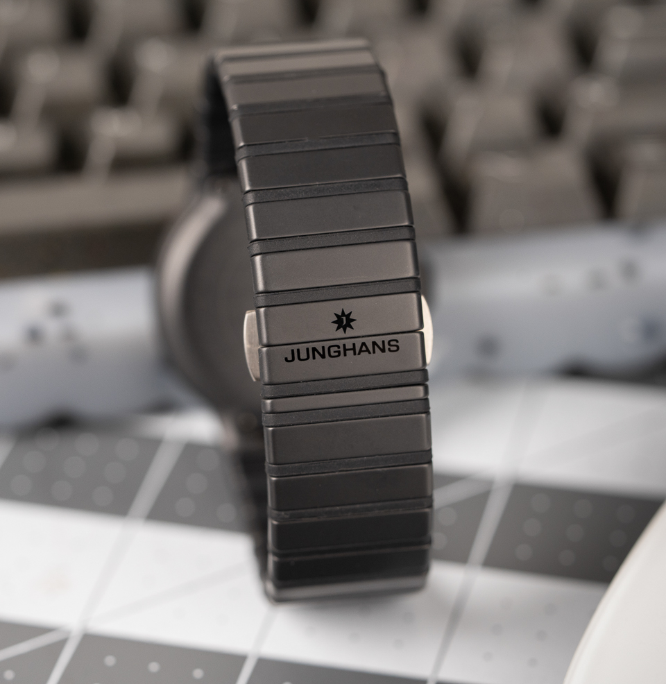 Junghans Force Mega Solar Sleek Ceramic Bracelet